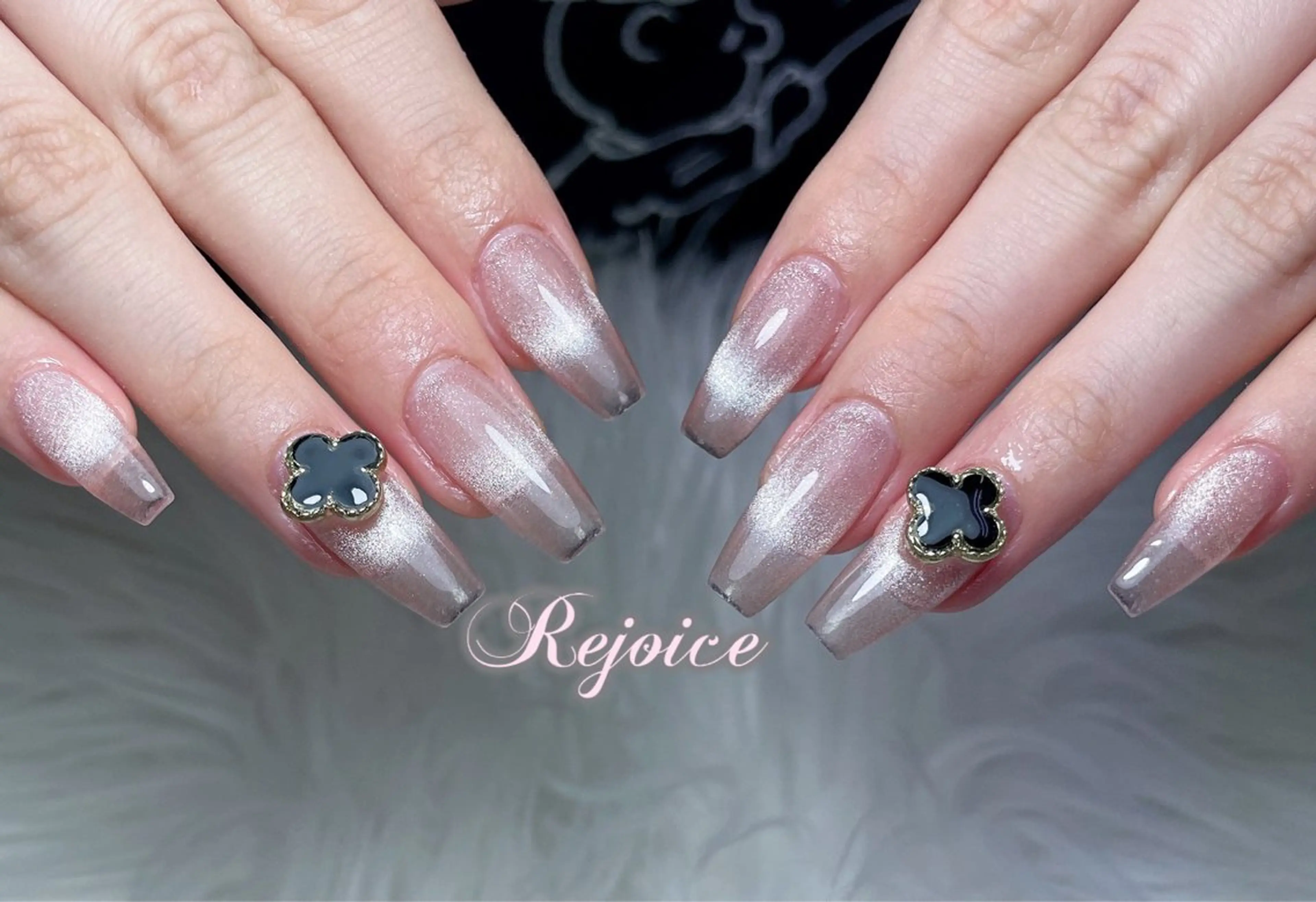 ネイル フレンチネイル マグネットネイル シンプルネイル 春ネイル ハンドネイル ネイルサロン リジョイス 渋谷店のネイルデザイン