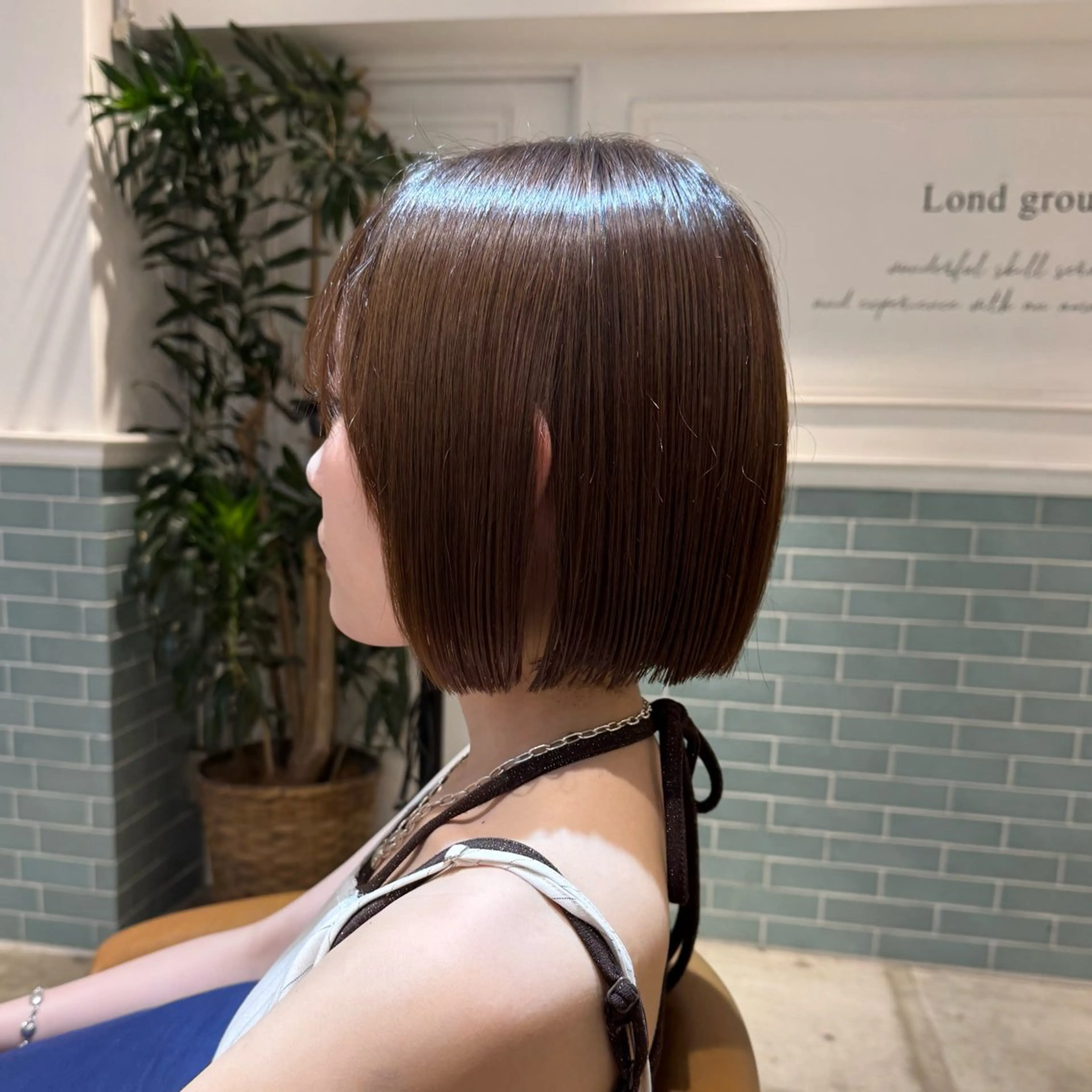 ミディアム ボブ 髪質改善 縮毛矯正 髪質改善/ボブ /韓国/erikoのヘアスタイル