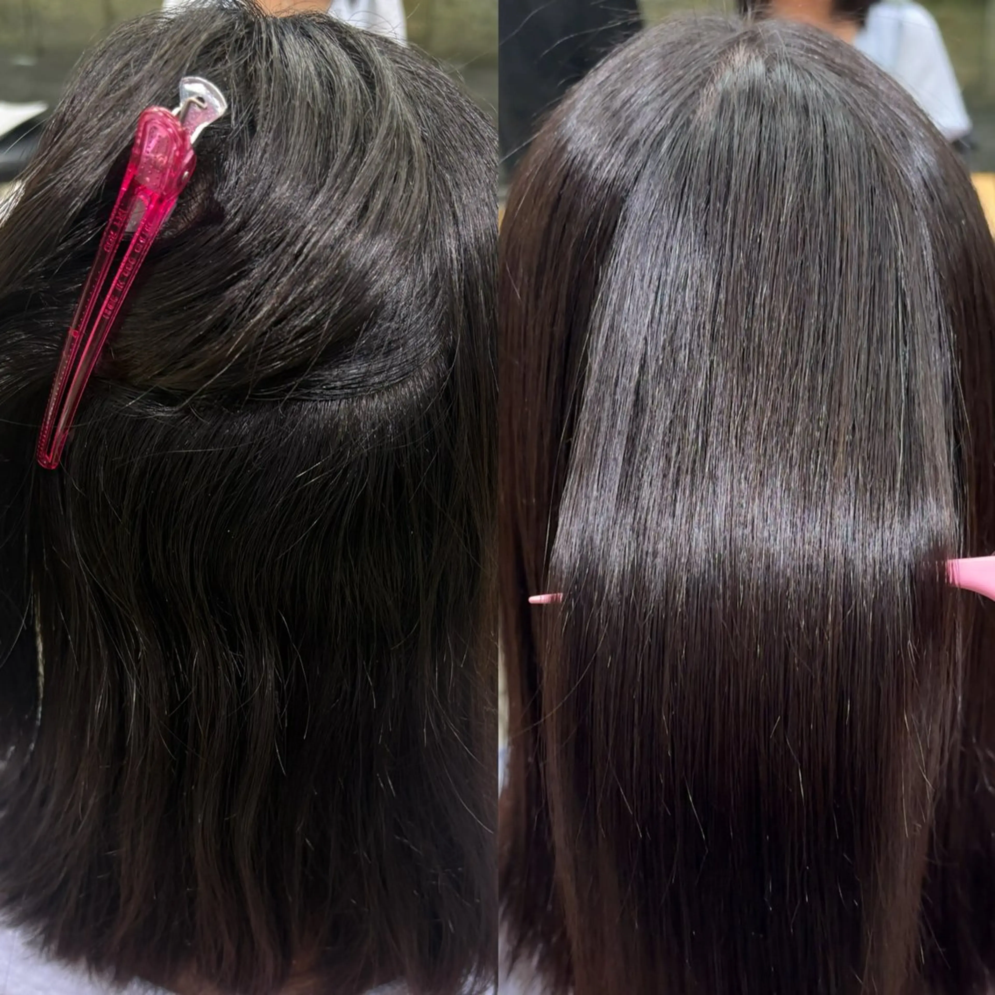 セミロング パーマ 縮毛矯正 VIEW YOKOHAMA所属・透明感カラー ／kana‎🤍のヘアスタイル