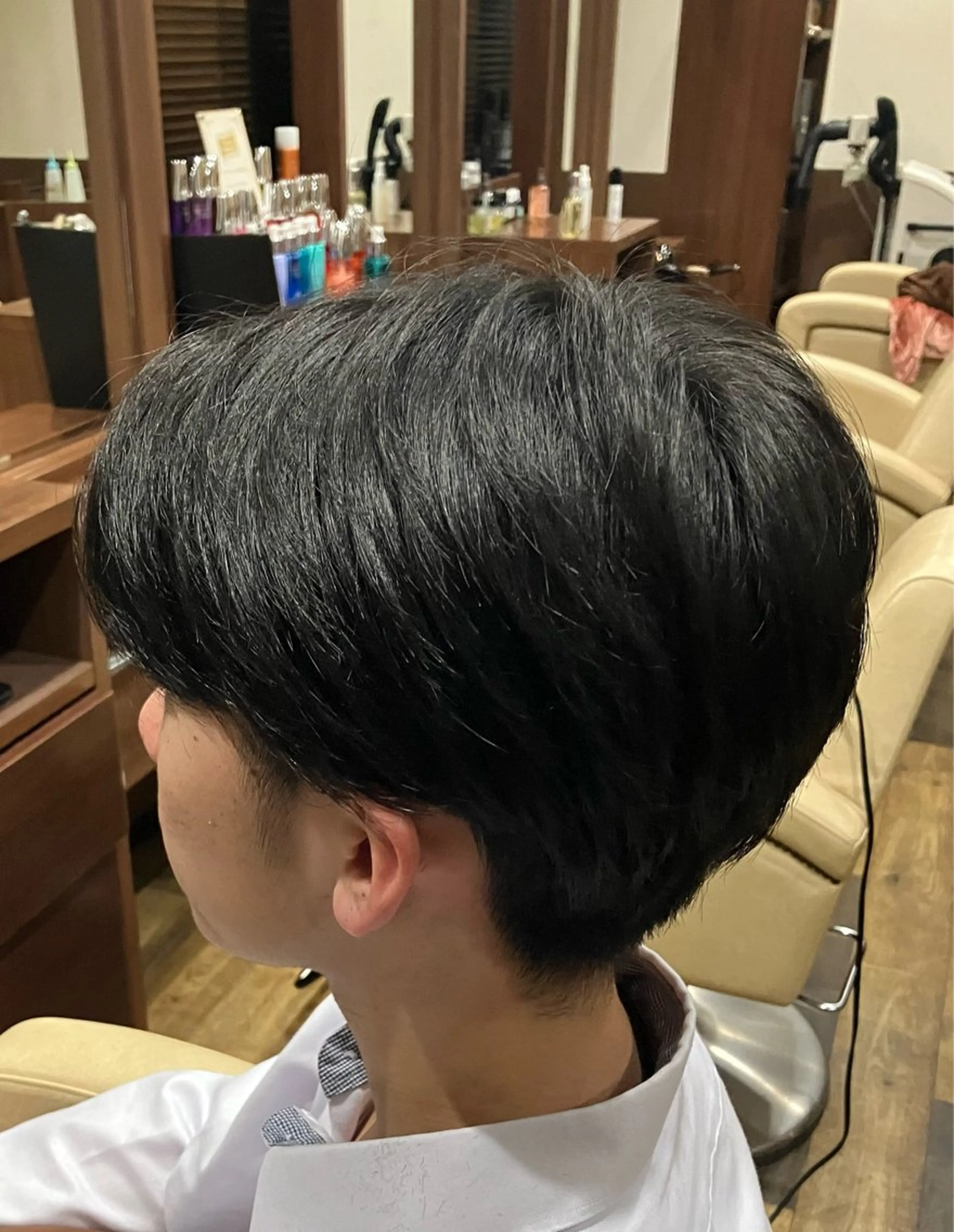 メンズ センターパート 平川 かなこのヘアスタイル