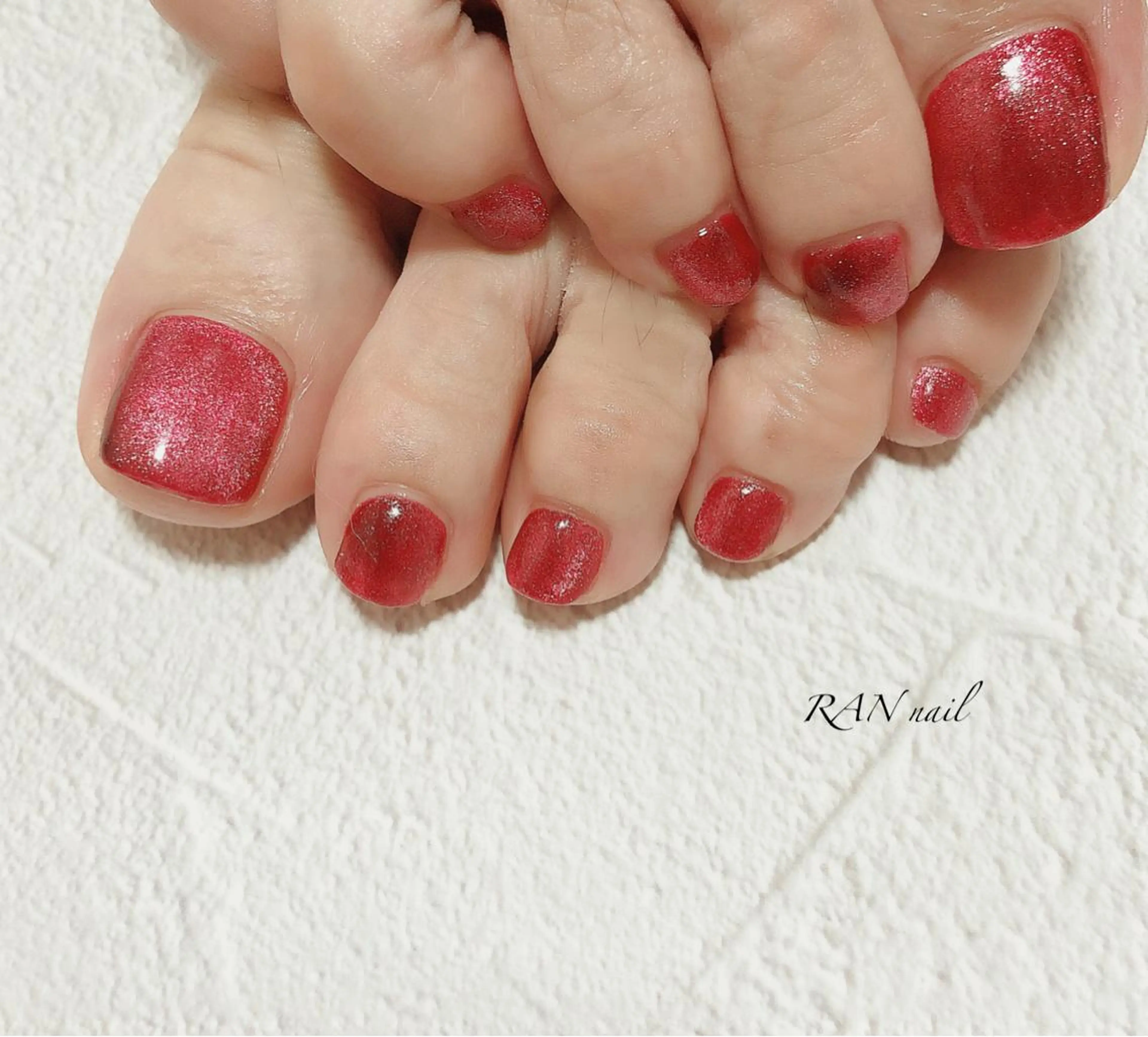 ネイル ボルドー ジェルネイル キラキラネイル マグネットネイル オフィスネイル RAN nail 〜ランネイル〜所属・RAN nailのネイルデザイン