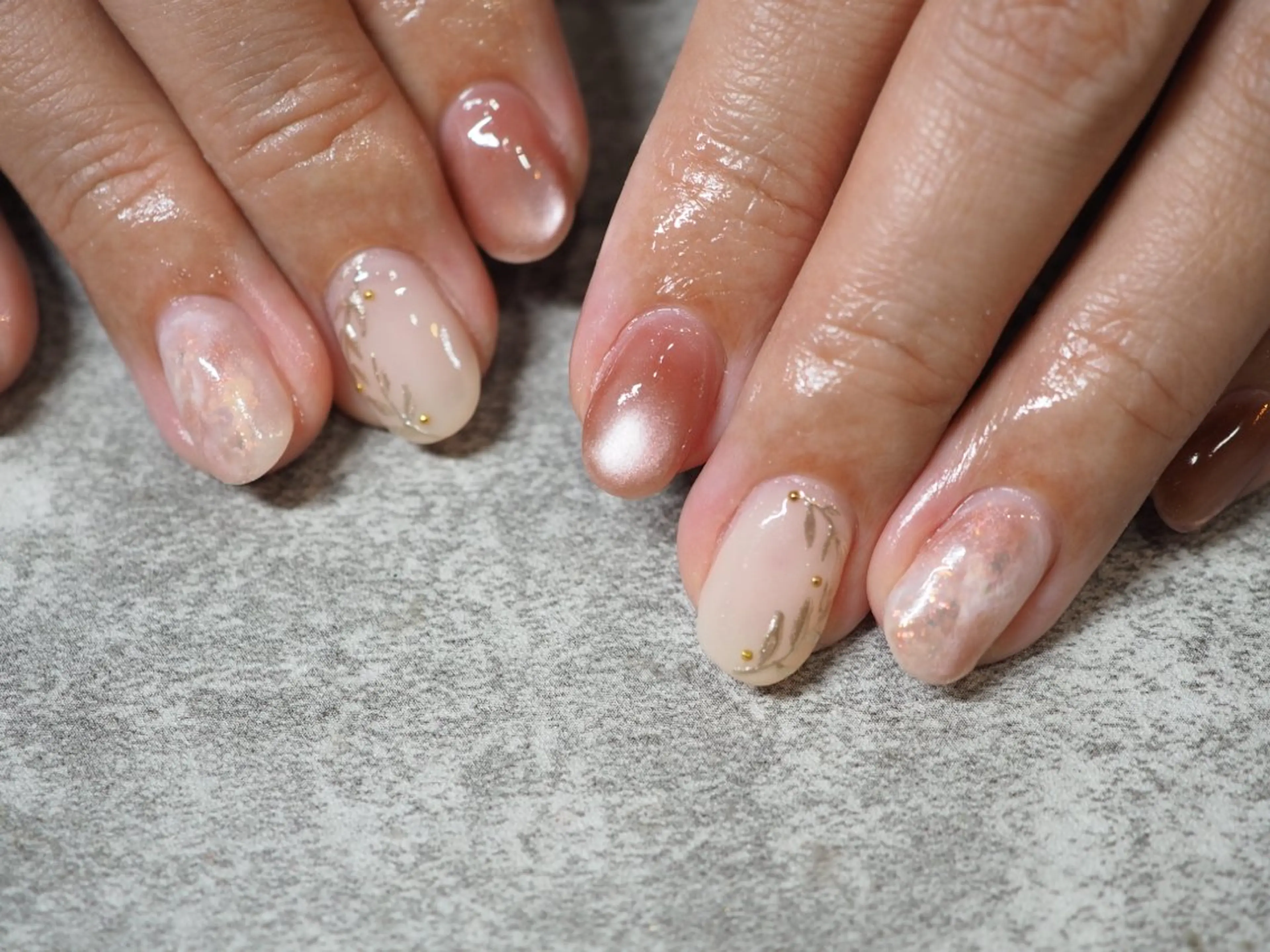 ネイル アートネイル チークネイル フラッシュネイル フットネイル フレンチネイル glaNje shioriのネイルデザイン