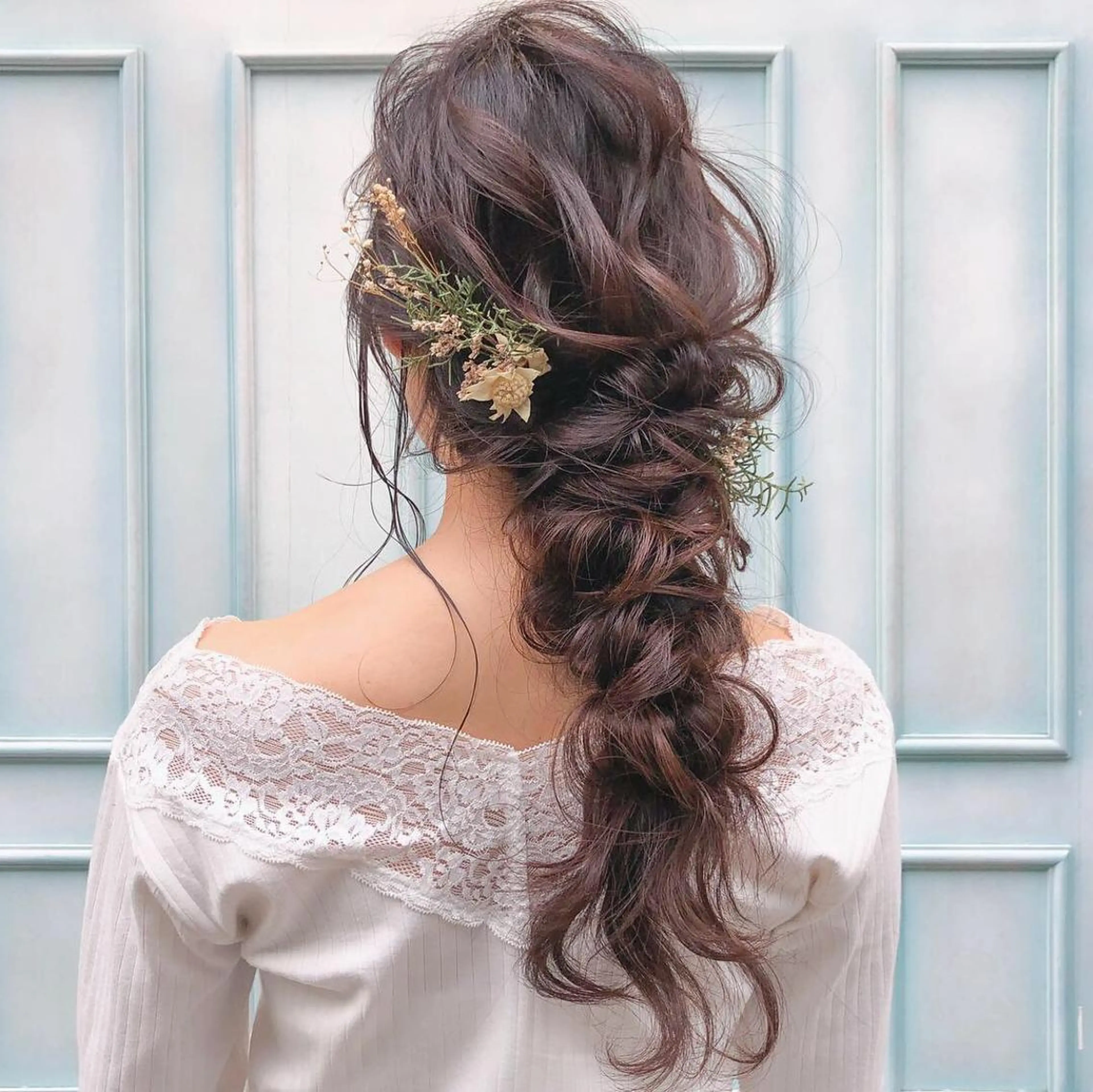 ロング ヘアアレンジ GrandStory SHIBUYA所属・卒業式お呼ばれ🕊️ ヘアセット✴︎ミキのヘアスタイル