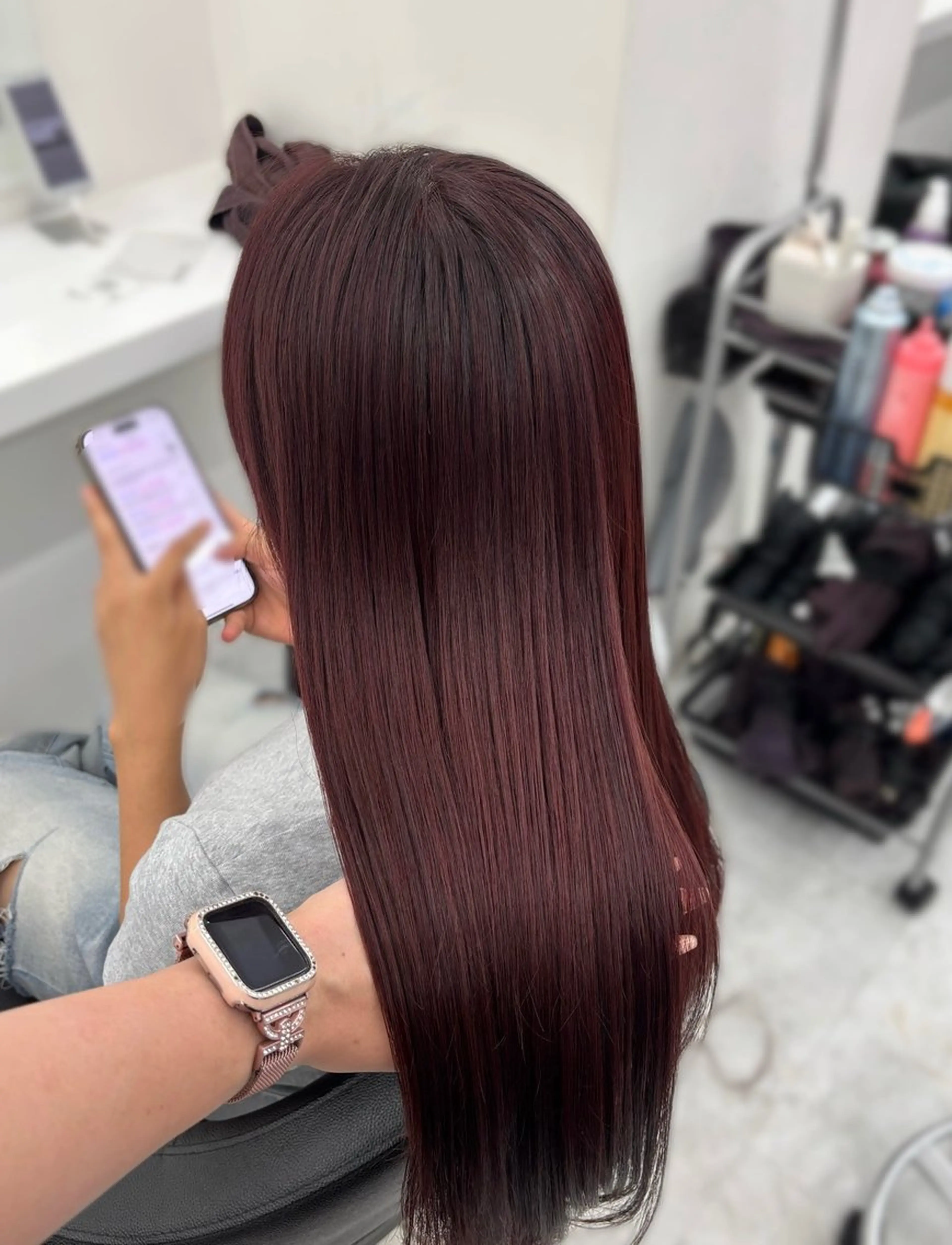 カラー ヘアカラー トリートメント かわいい艶髪🤍 れいな🤍のヘアスタイル