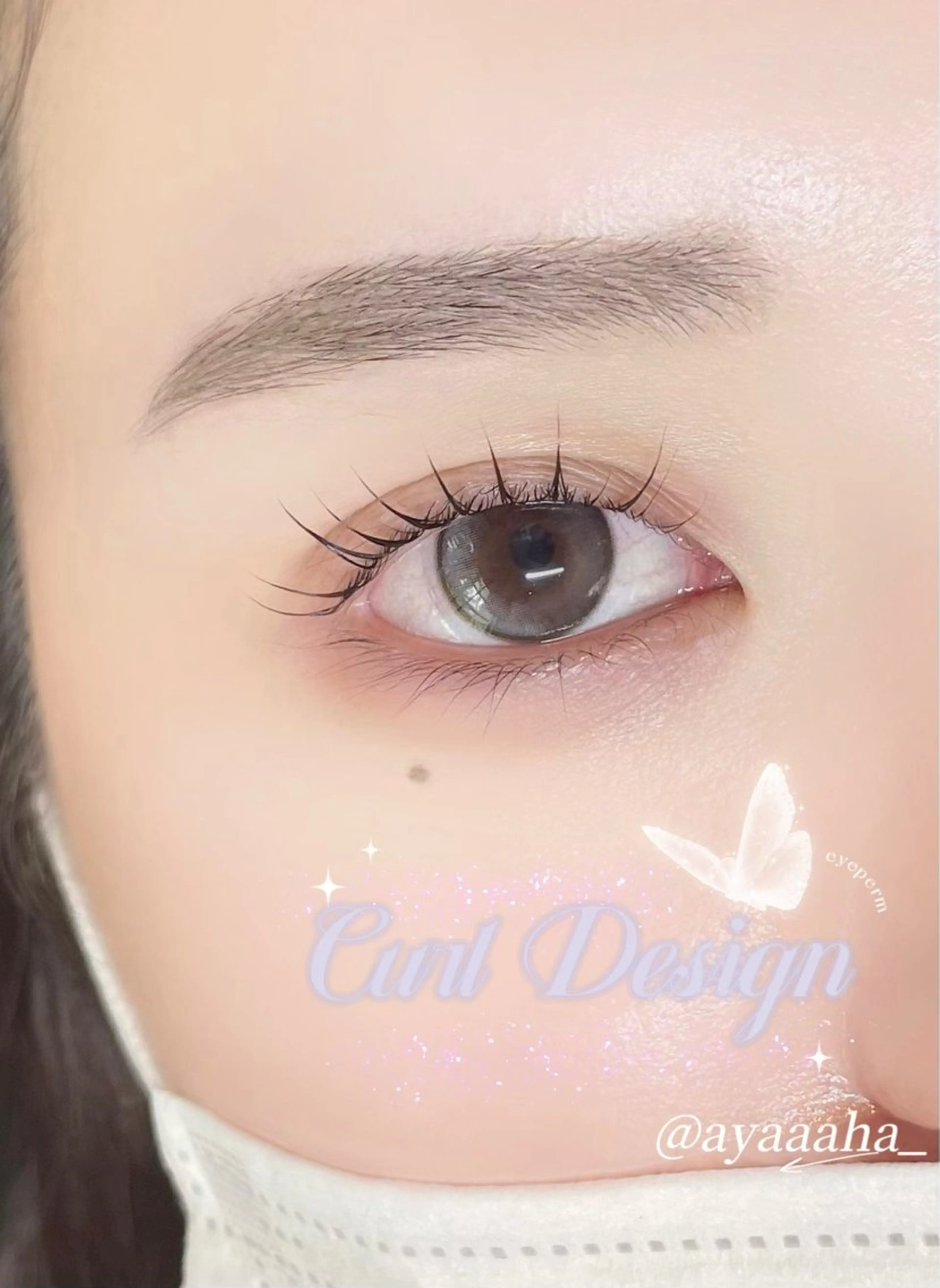 マツエク・マツパ 束感まつ毛 韓国風マツエク 一重×まつ毛パーマ マツパ Lit 恵比寿西口店所属・AYA 🎀🫧ྀིのマツエク・マツパデザイン