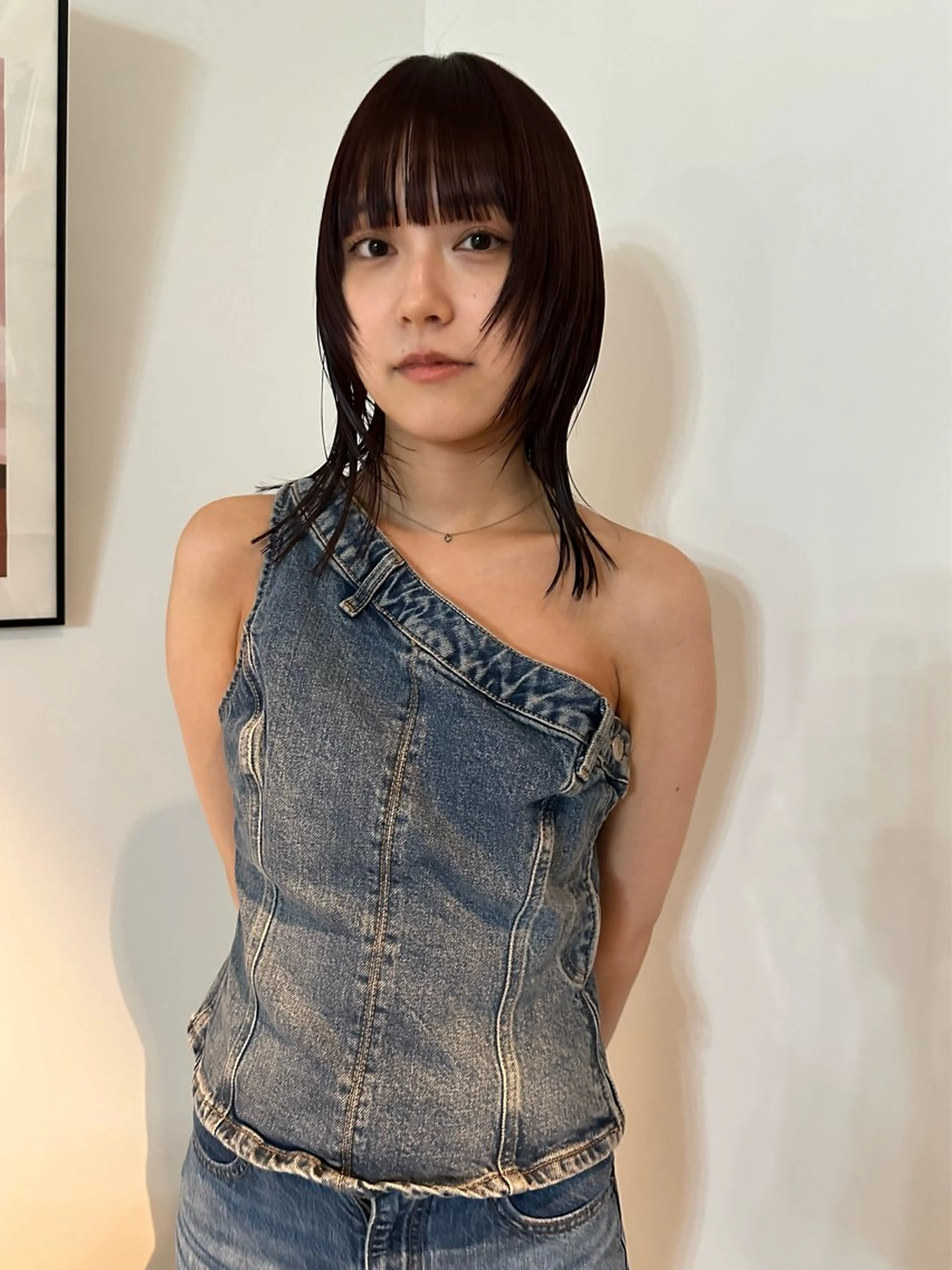 ミディアム カラー カット ヘアカラー 縮毛矯正 🎀オイダイラ モモカ🎀のヘアスタイル