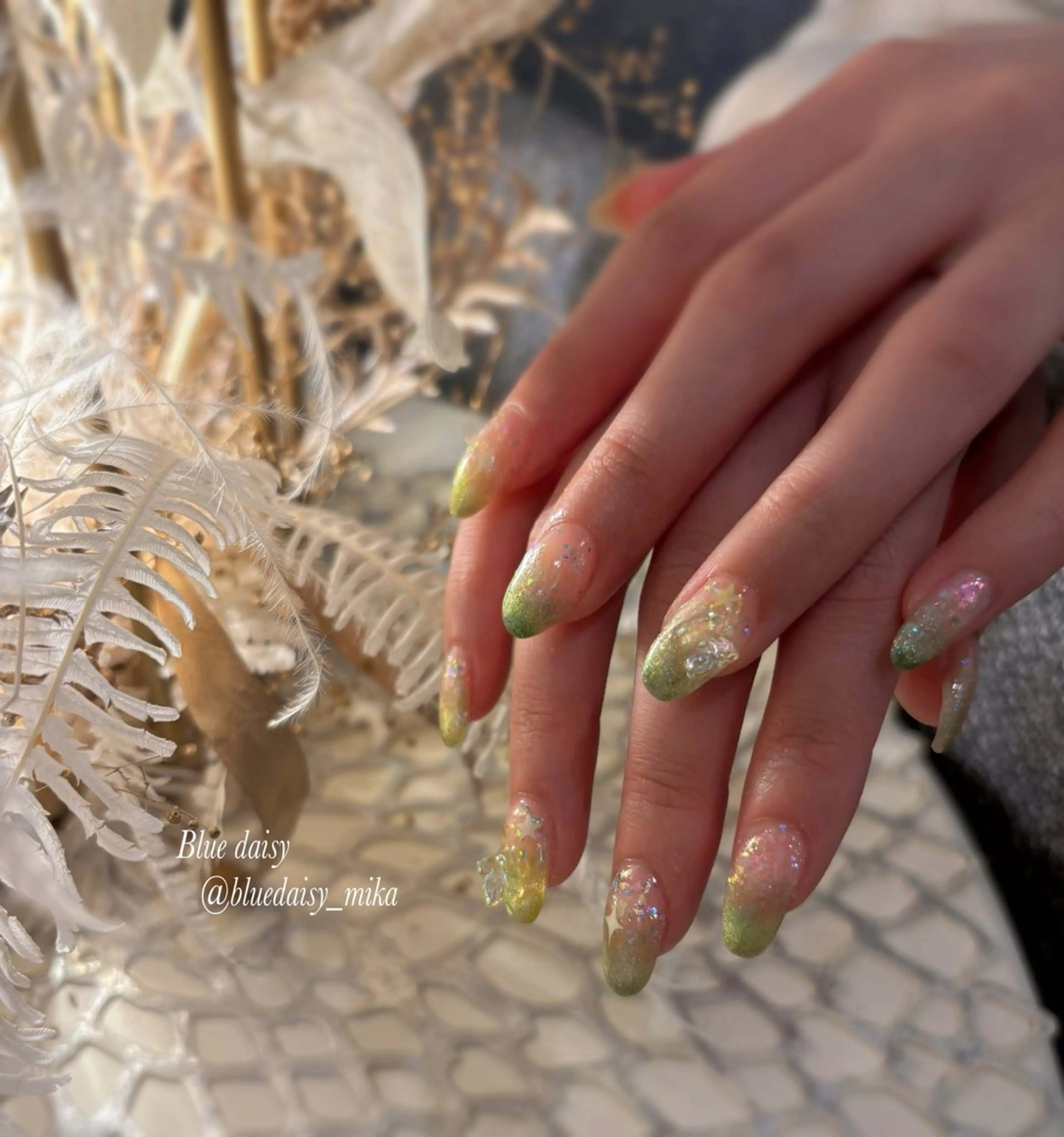ネイル クリアネイル ハンドネイル Blue　daisy　栄本店 【ブルーデイジー】所属・Blue daisy 栄本店のネイルデザイン