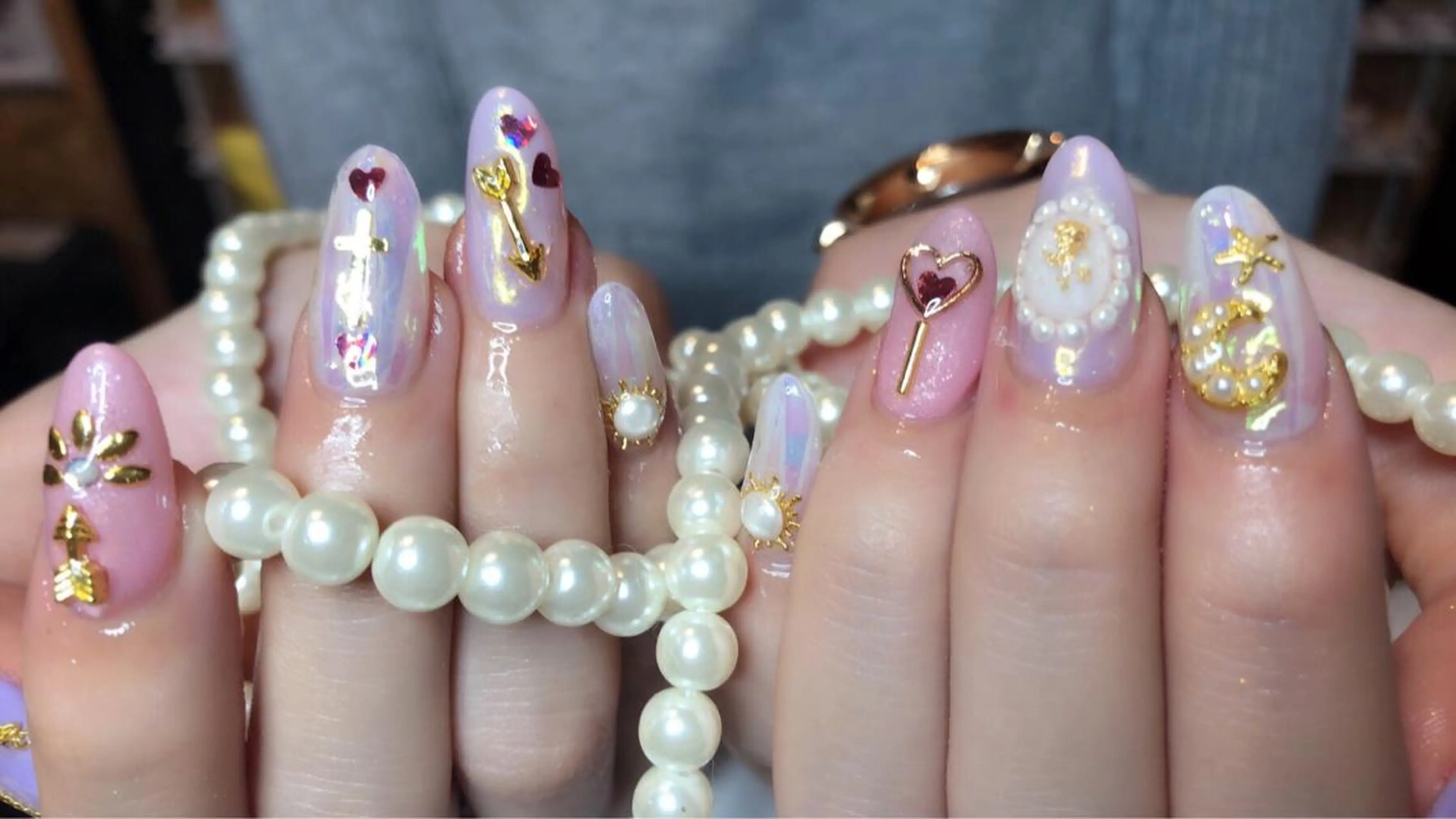 ロング ネイル スカルプネイル 長さ出し専門 nynaのネイルデザイン