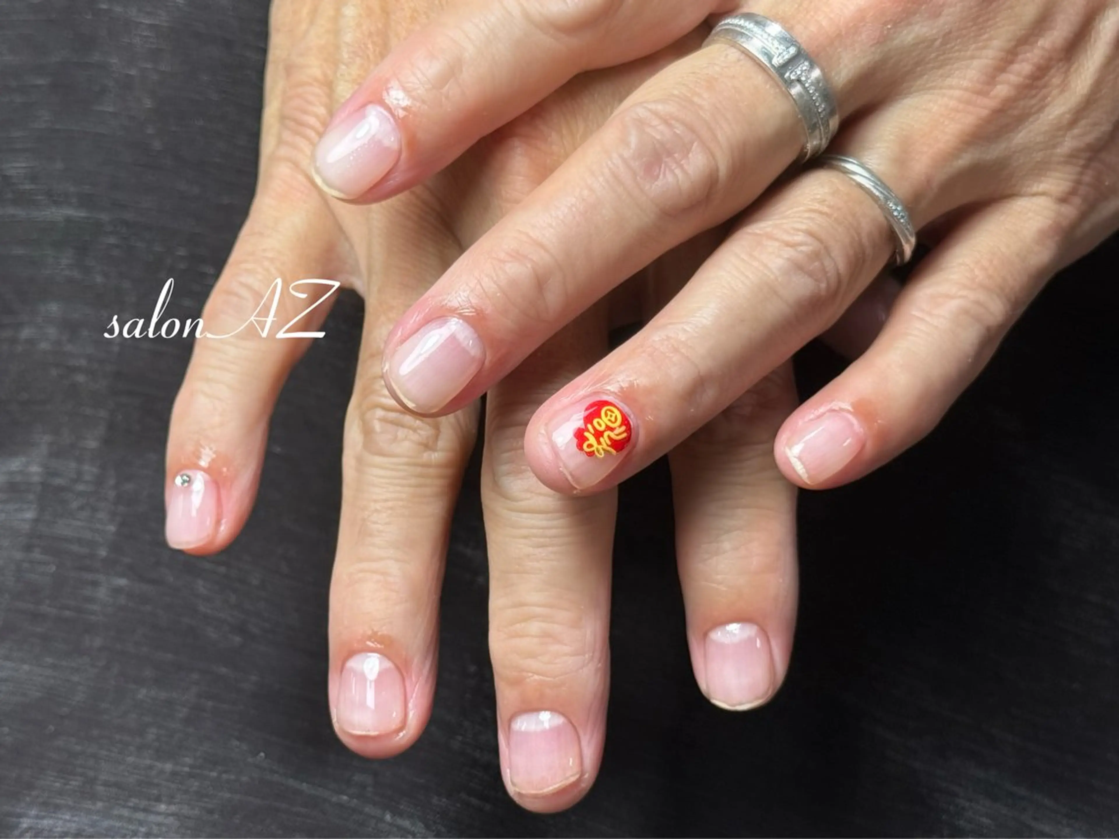 ネイル アートネイル 長さ出し フットネイル フレンチネイル ジェルネイル ハンドネイル salon AZのネイルデザイン