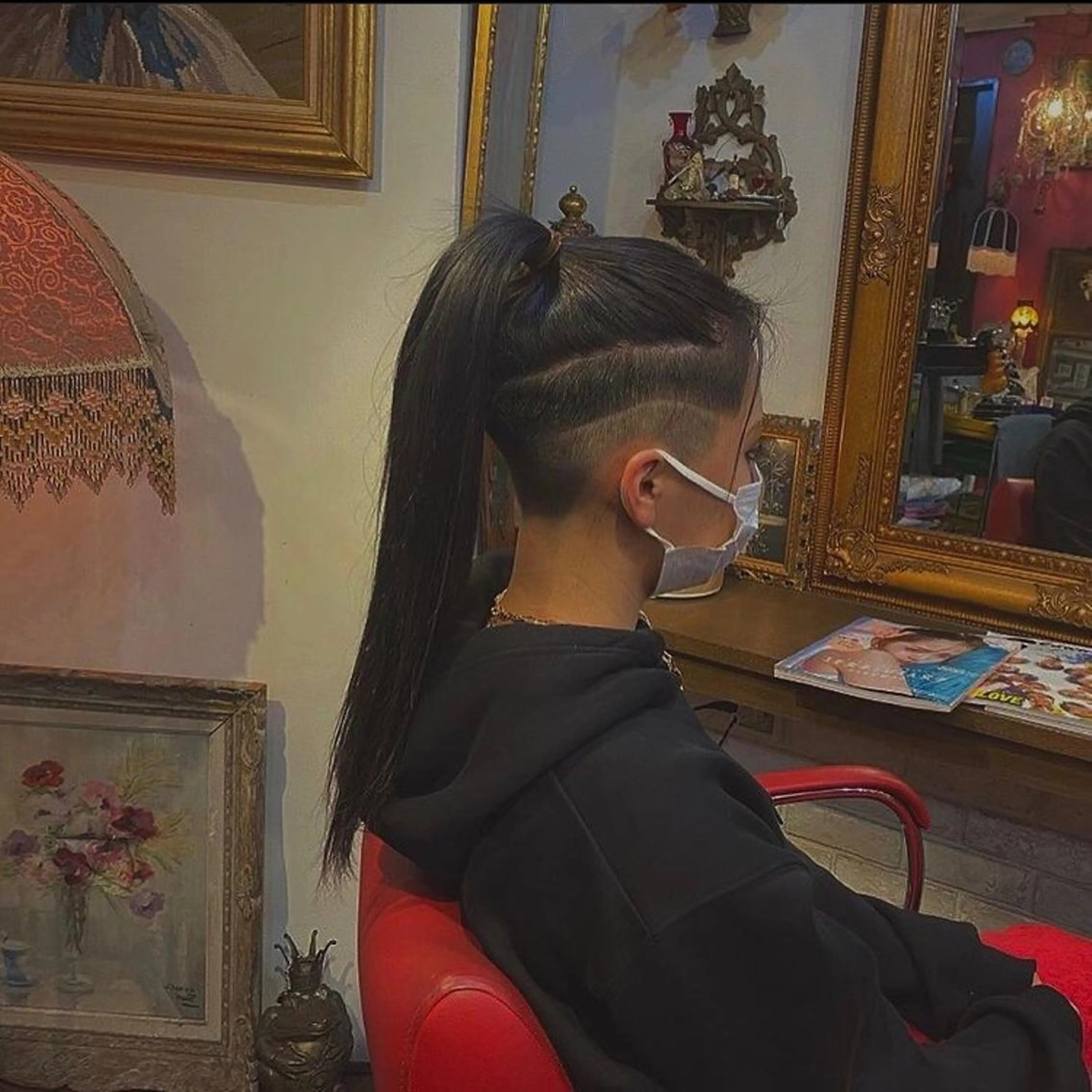 ロング カラー カット Le'a所属・渋谷/フェード/ 國分 翔のヘアスタイル