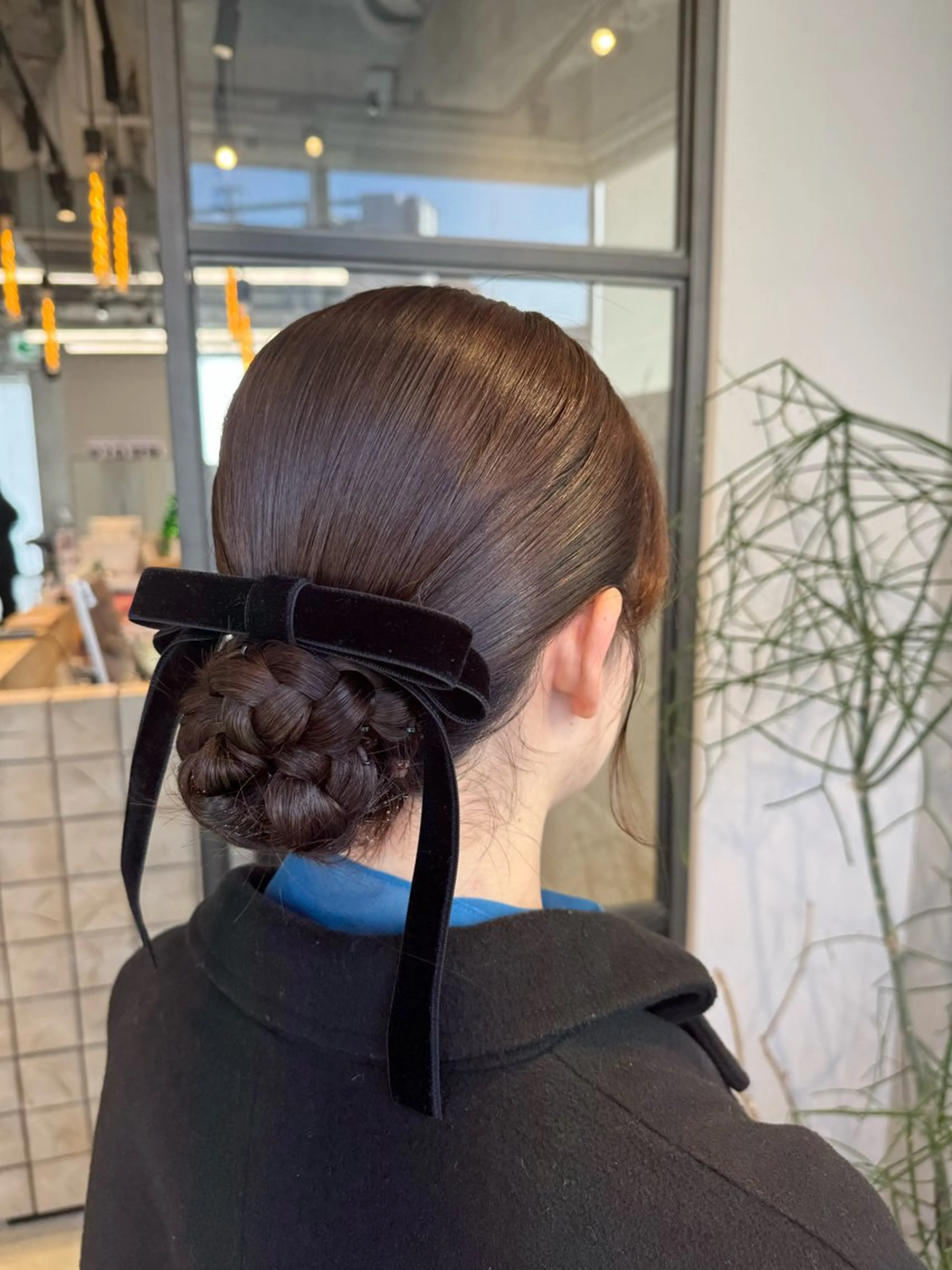 セミロング ヘアアレンジ 透明感カラー✨艶髪 制作🌱山根あゆみのヘアスタイル