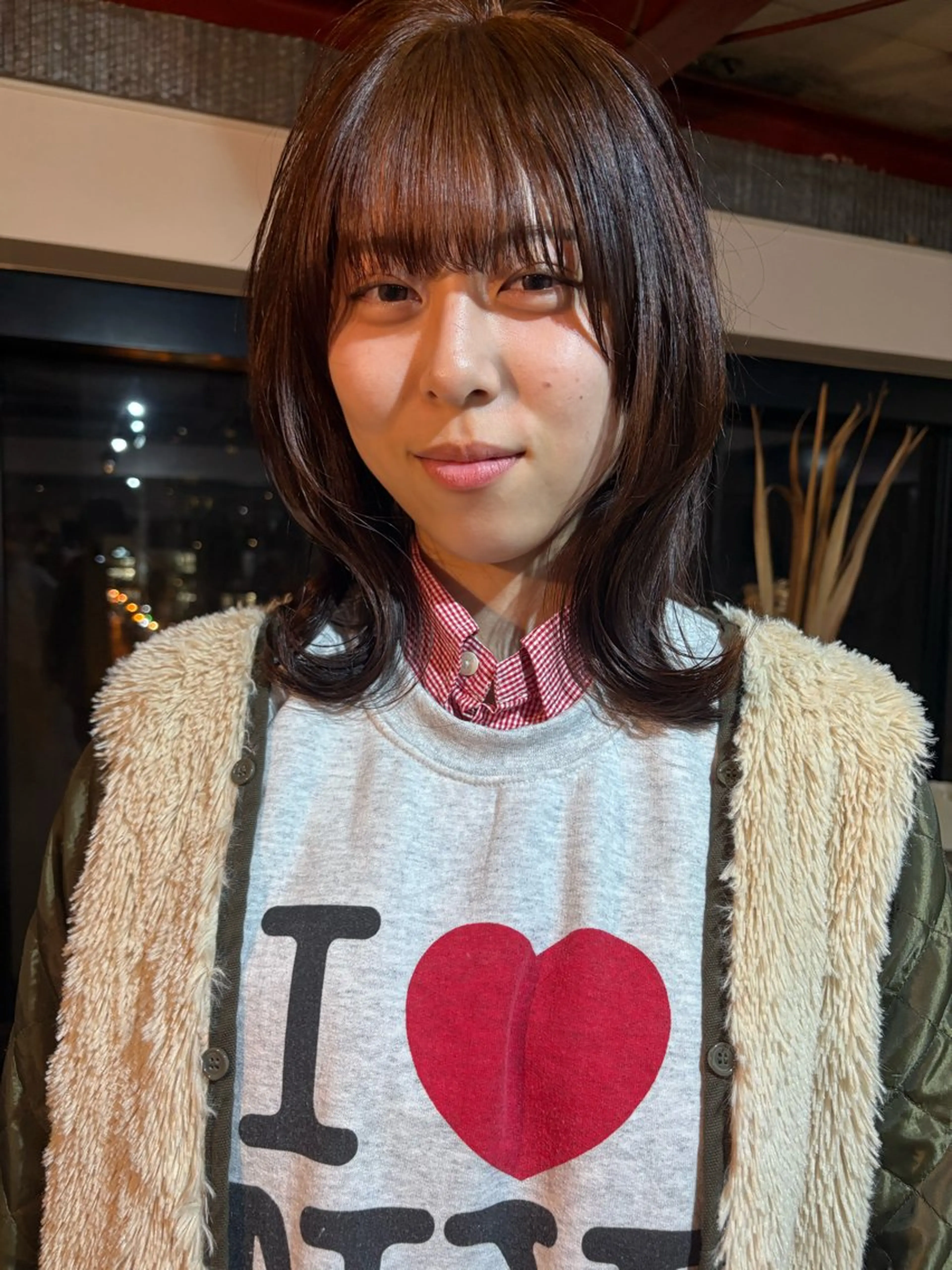 セミロング 最新ケアカラー 髪質改善YUTOのヘアスタイル