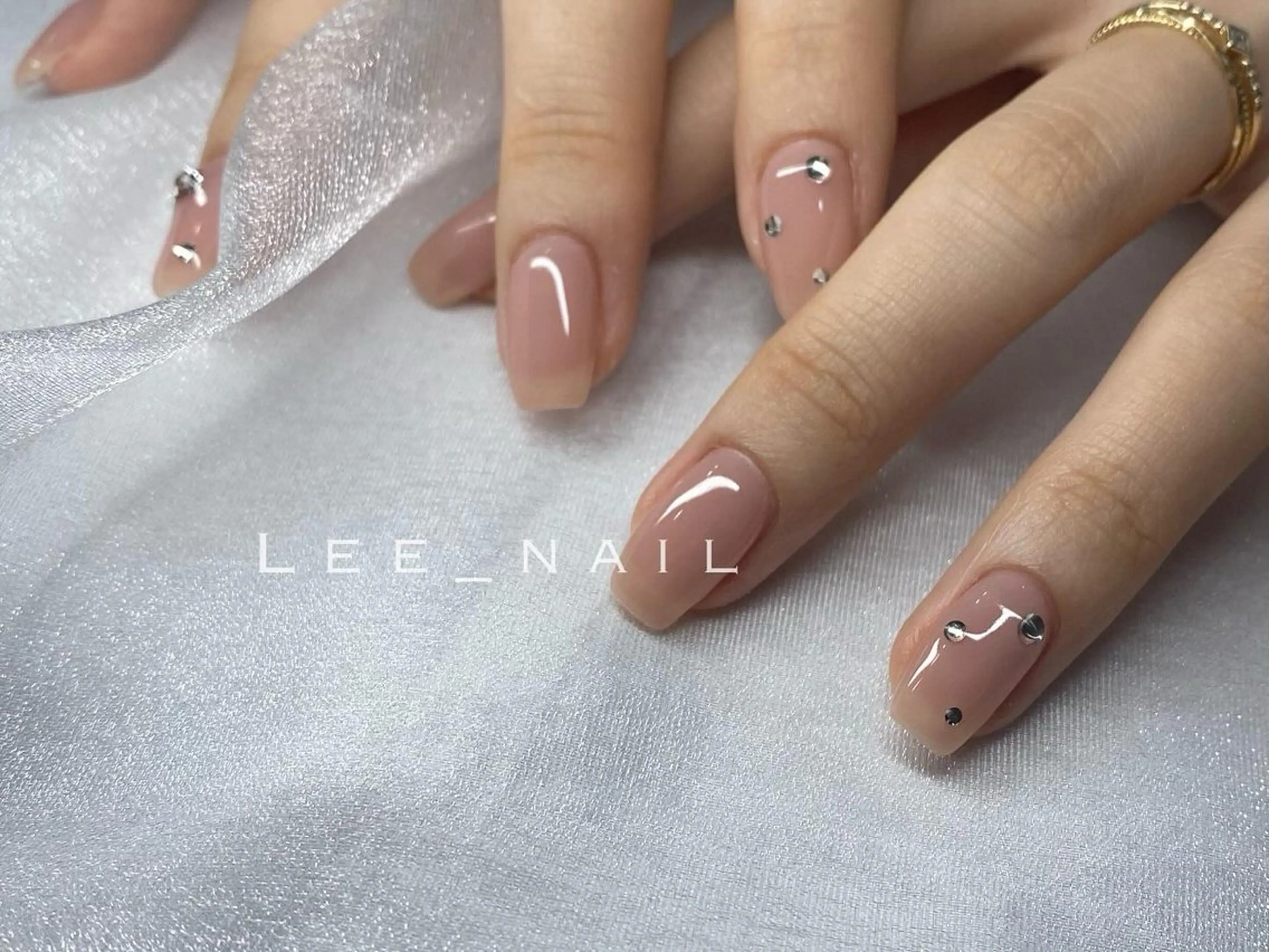 ネイル 韓国ネイル ワンホンネイル ハンドネイル Lee_ nailのネイルデザイン