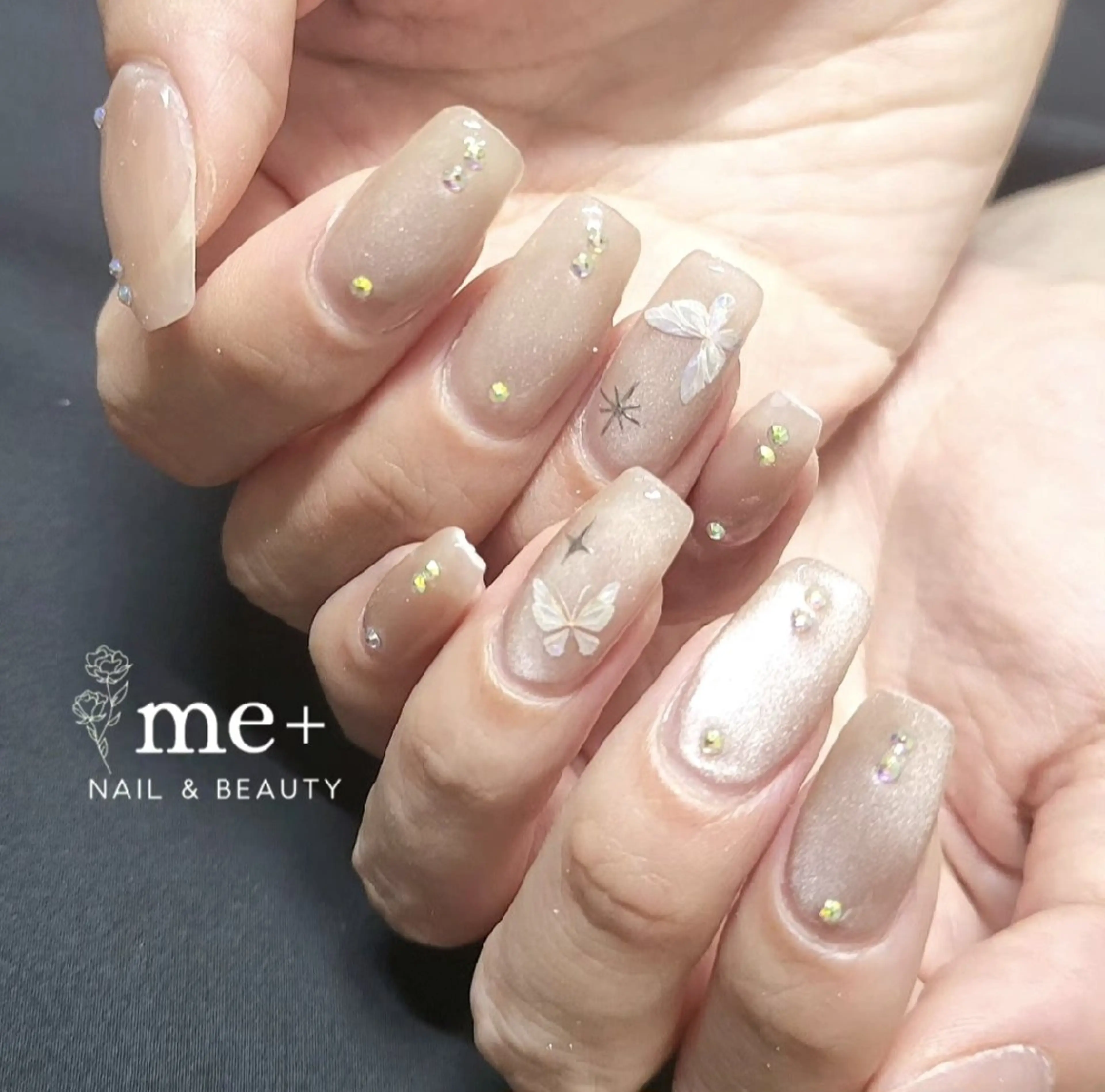 【モニター価格】アクリル長さだし+シンプルアート(他店オフ)の写真