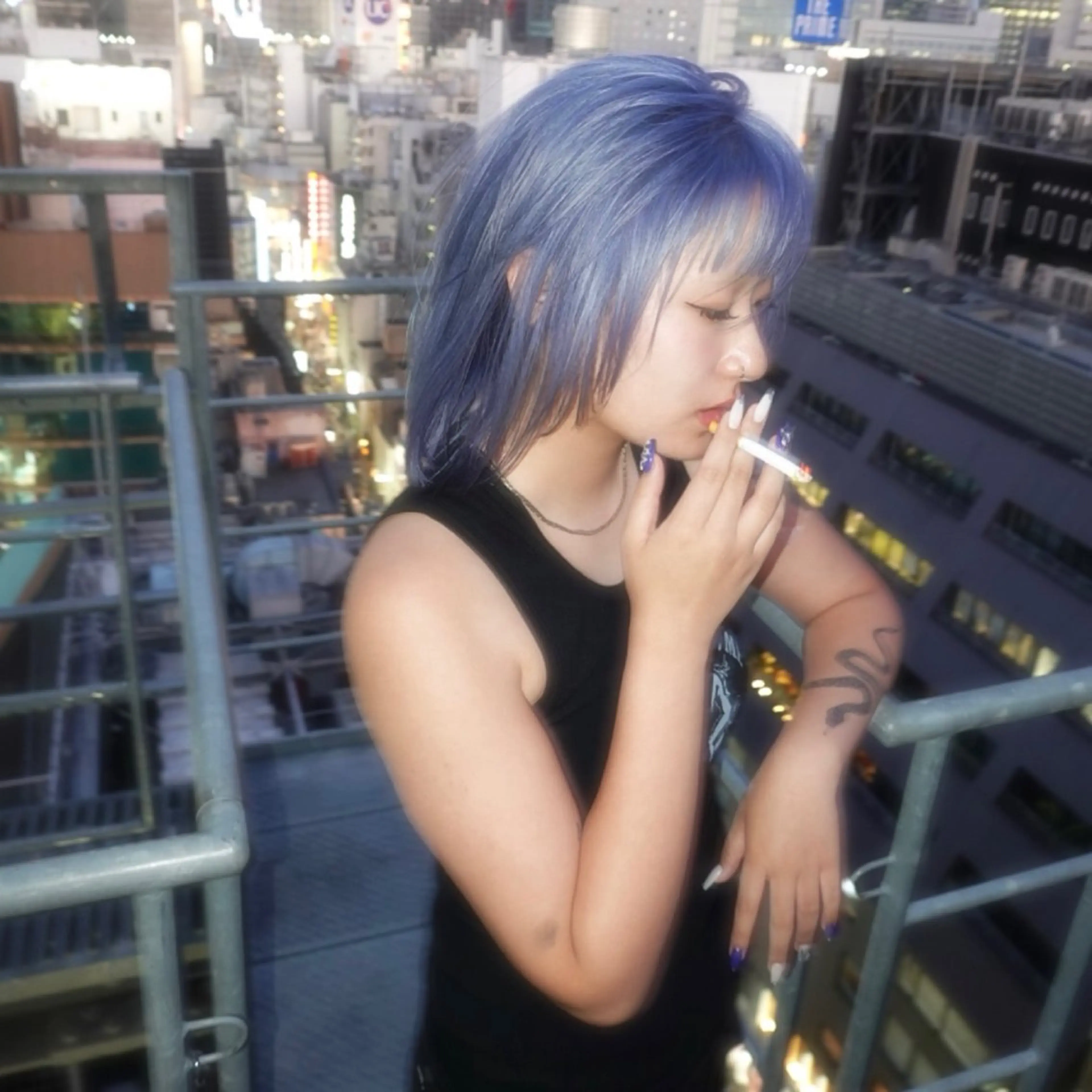 セミロング カラー 小顔カット カット ヘアカラー bloc japon所属・ﾌﾞﾚｲｽﾞ˚✧₊⁎ ﾚｲﾔｰToriのヘアスタイル