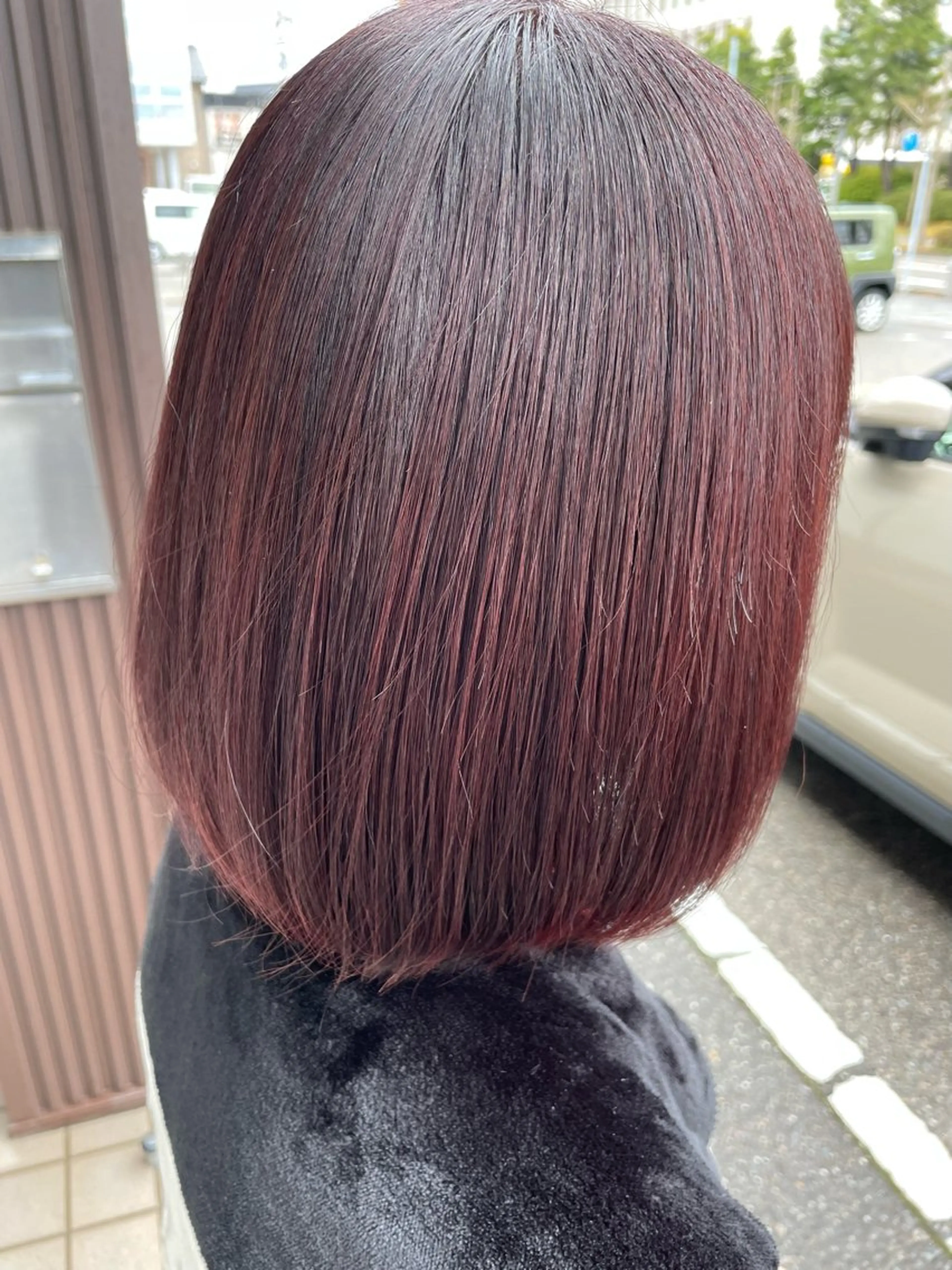 ショート カラー ボルドーカラー ヘアカラー トリートメント scene自由が丘所属・自由が丘/メンズ/ ボブ/田丸のヘアスタイル