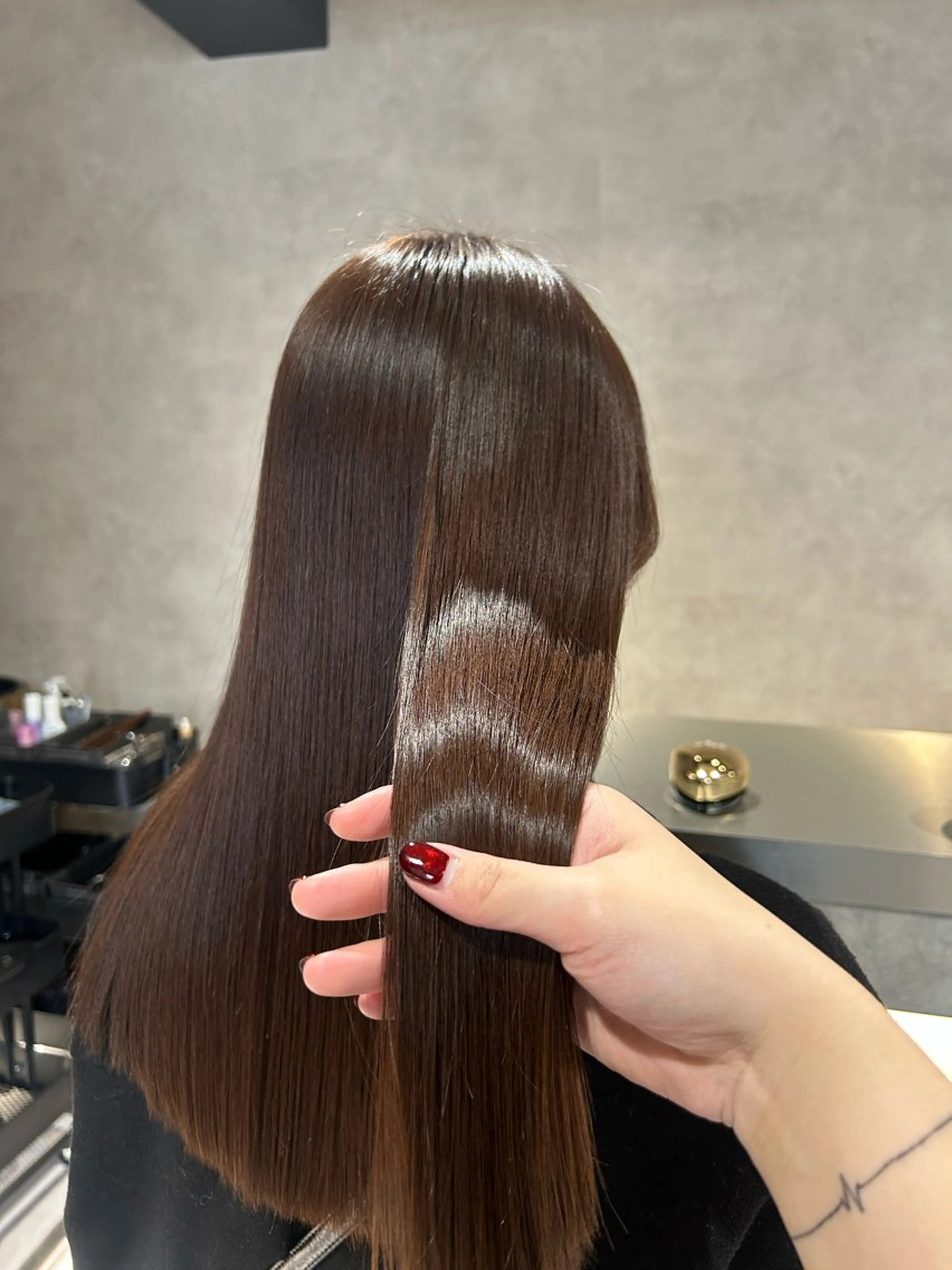 ロング カラー ブラウンカラー 髪質改善 トリートメント ヘアカラー トリートメント 《.Xian》リク /透明感/メンズのヘアスタイル