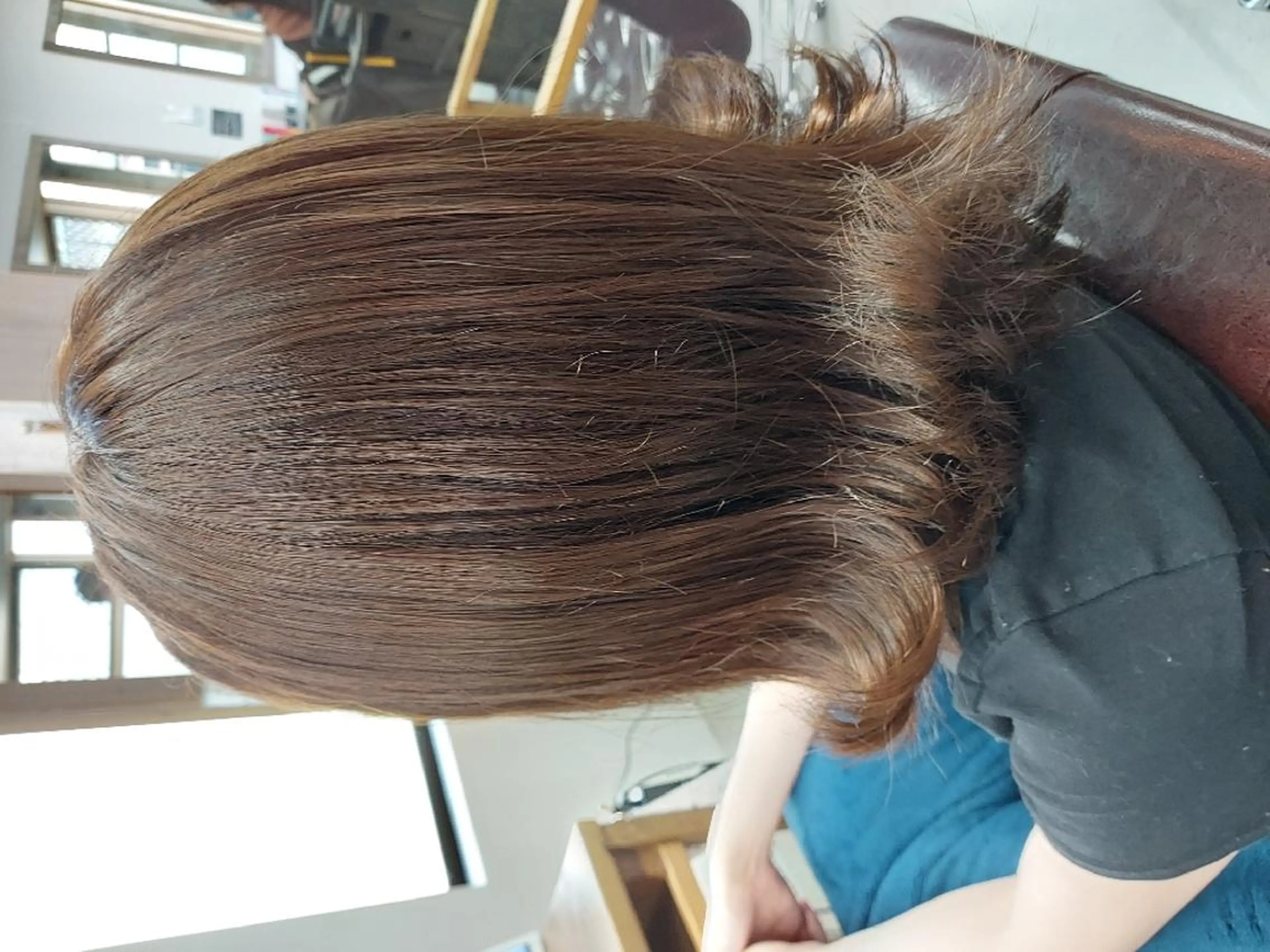 ミディアム カラー ベージュカラー フォギーベージュ ROSSO 春日部店のヘアスタイル