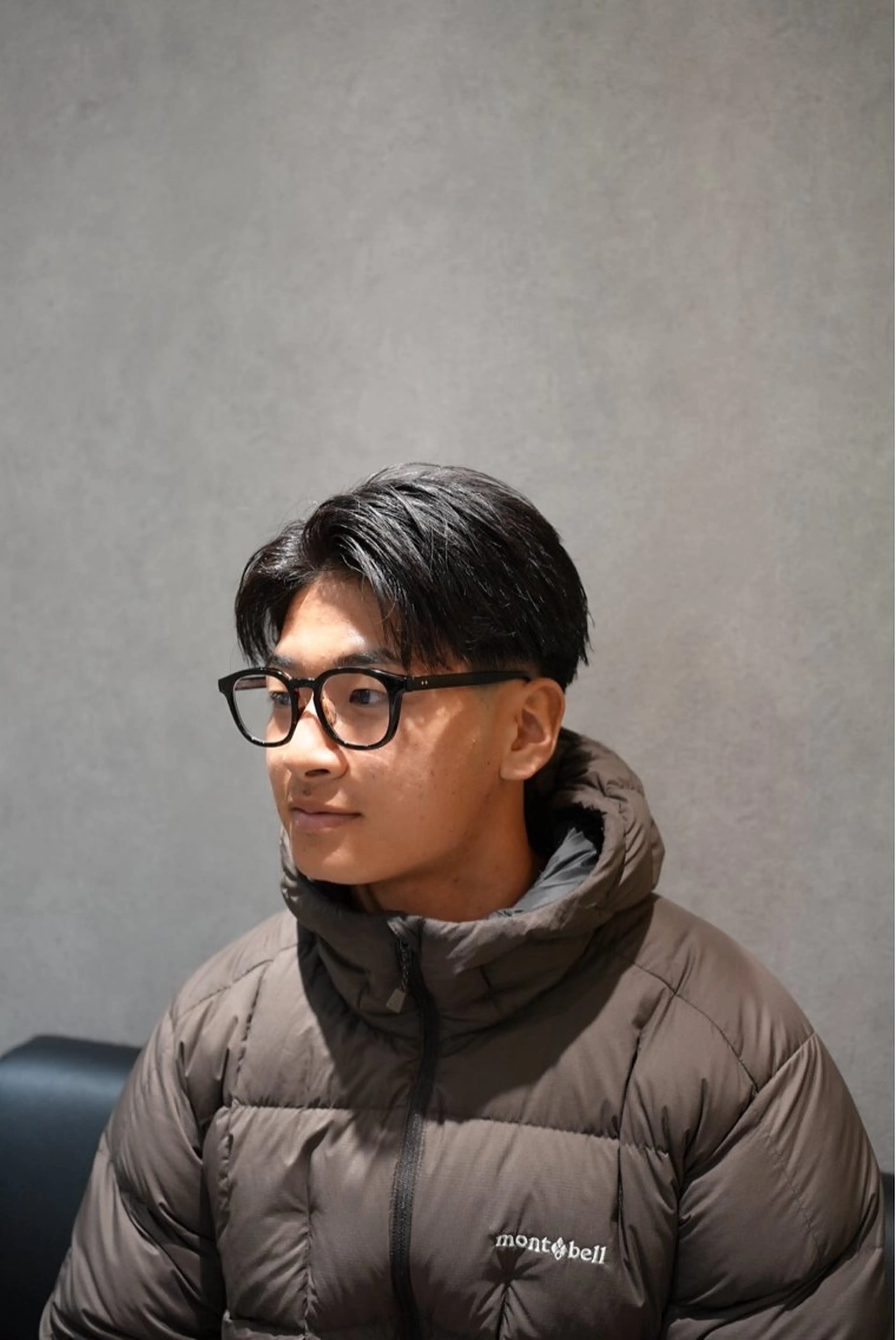 メンズ センターパート フェードカット カット Men’s  salon ANSWER所属・SHIZUKU 大阪短髪フェードのヘアスタイル