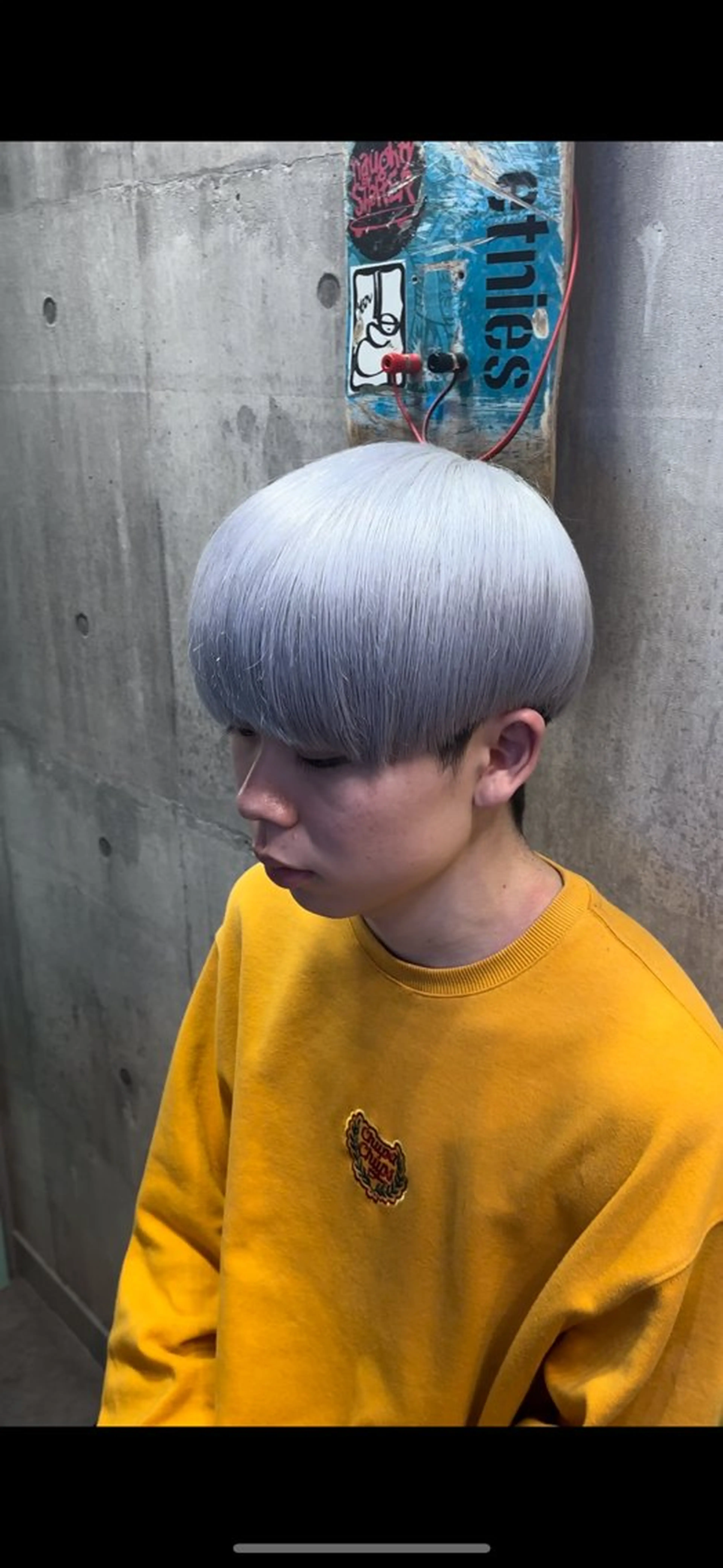 ショート メンズ ヘアカラー ハイトーン/メンズ/ ウルフ特化   小松のヘアスタイル