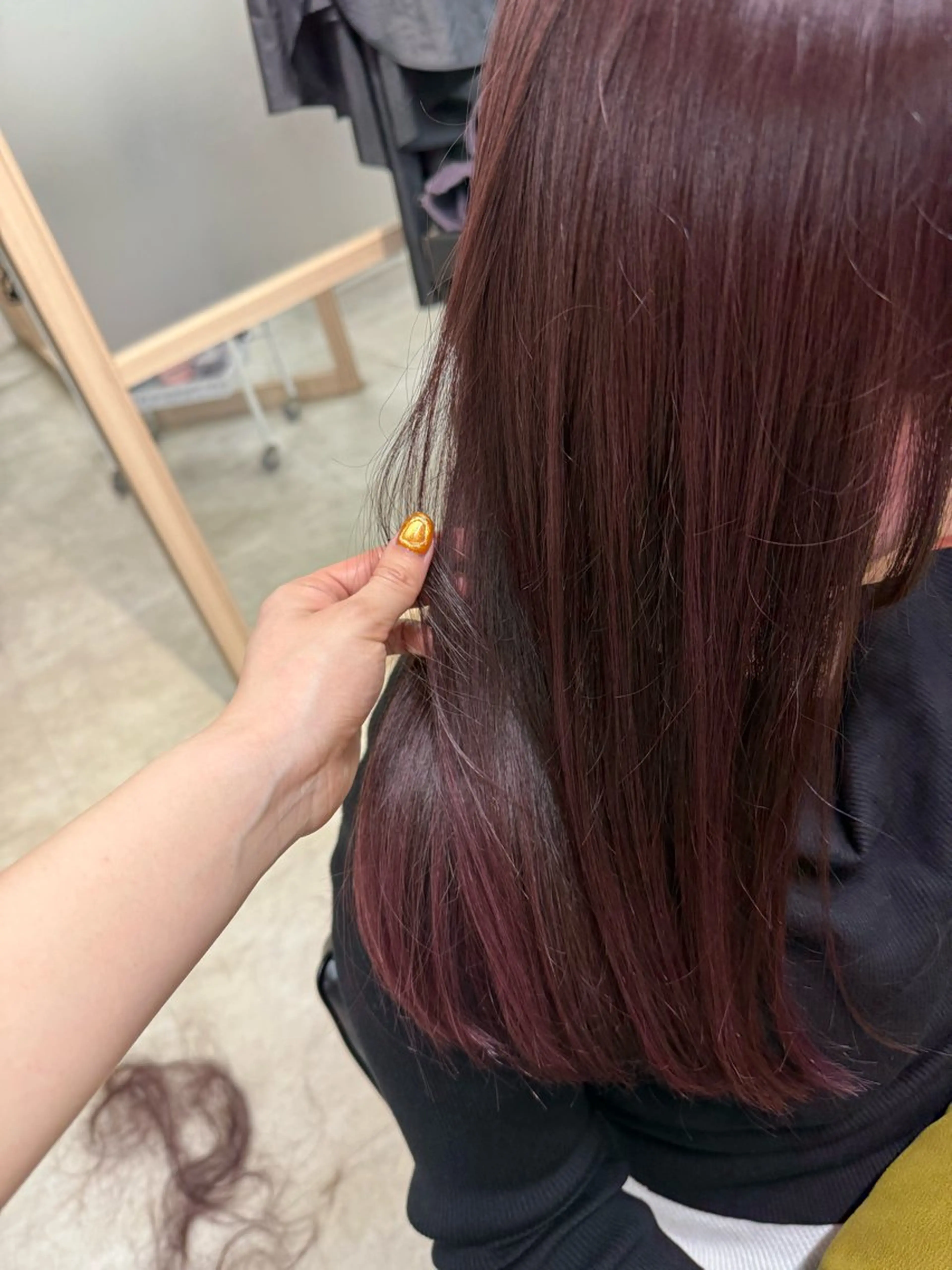 ロング カット ヘアカラー トリートメント ヤマダレナ/個室/ 透明感艶カラー😽✨のヘアスタイル