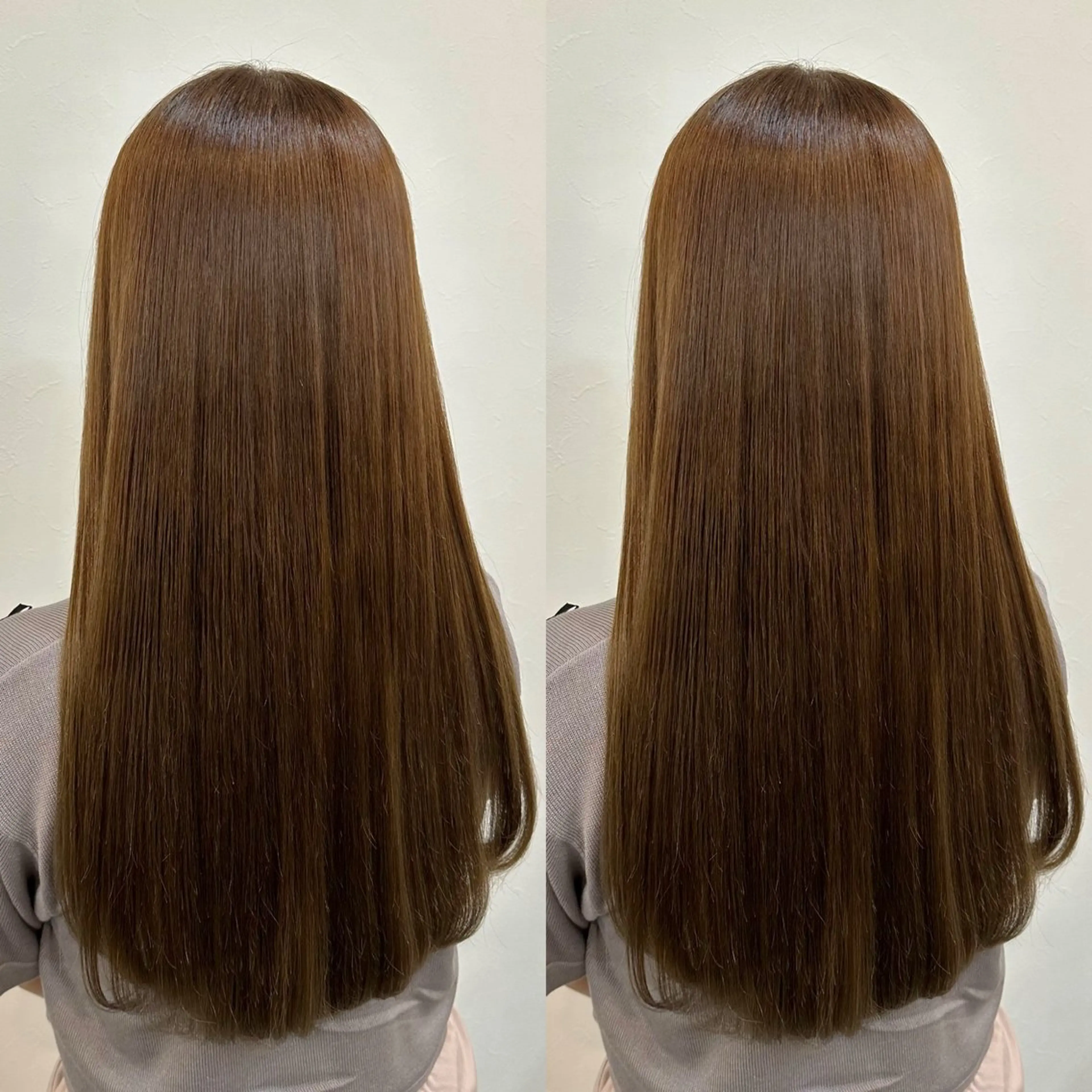 酸性縮毛矯正&カラー&トリートメント（ブリーチ毛にも可能）の写真