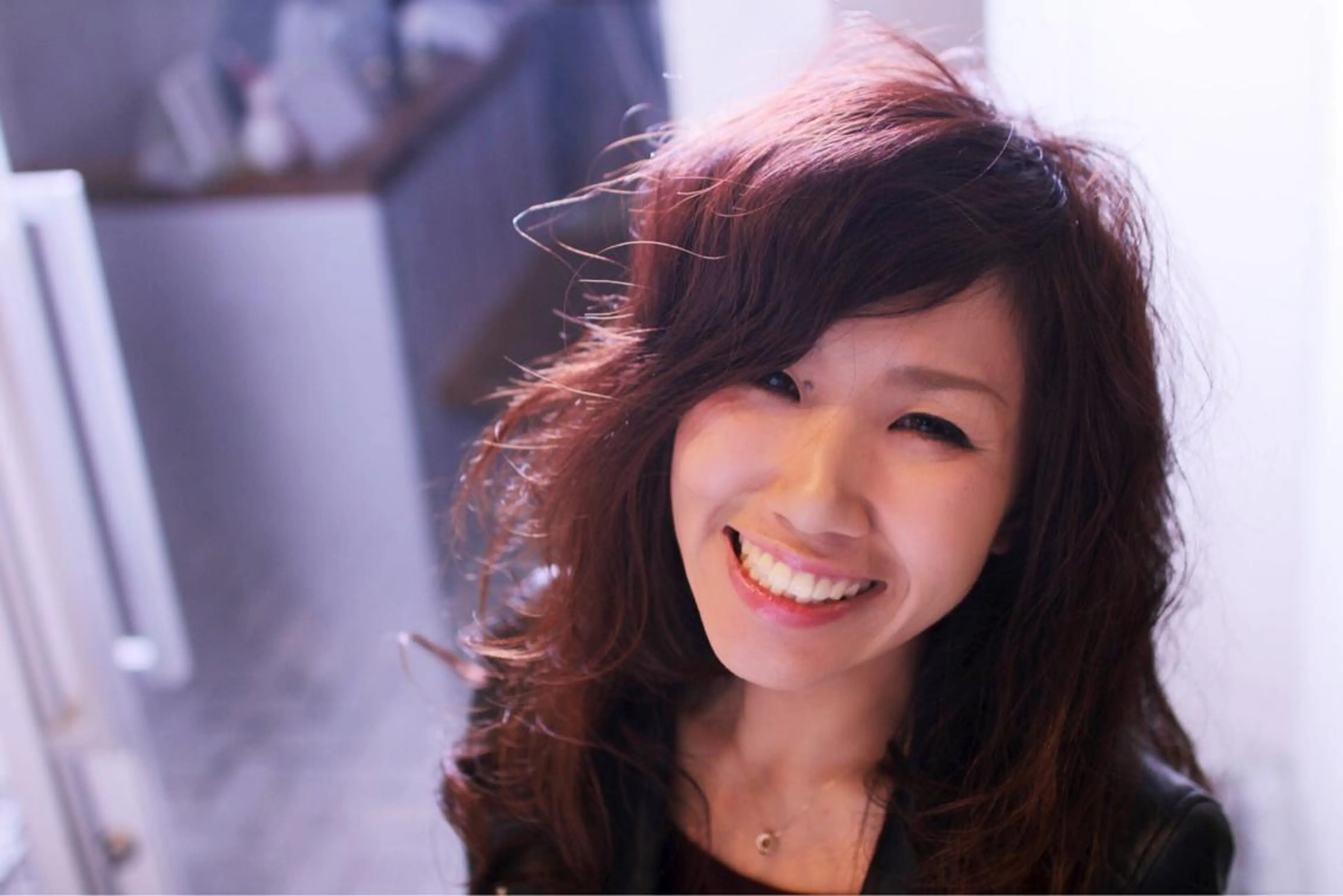 ミディアム セミロング ロング カラー パーマ ロング 平松 千枝のヘアスタイル