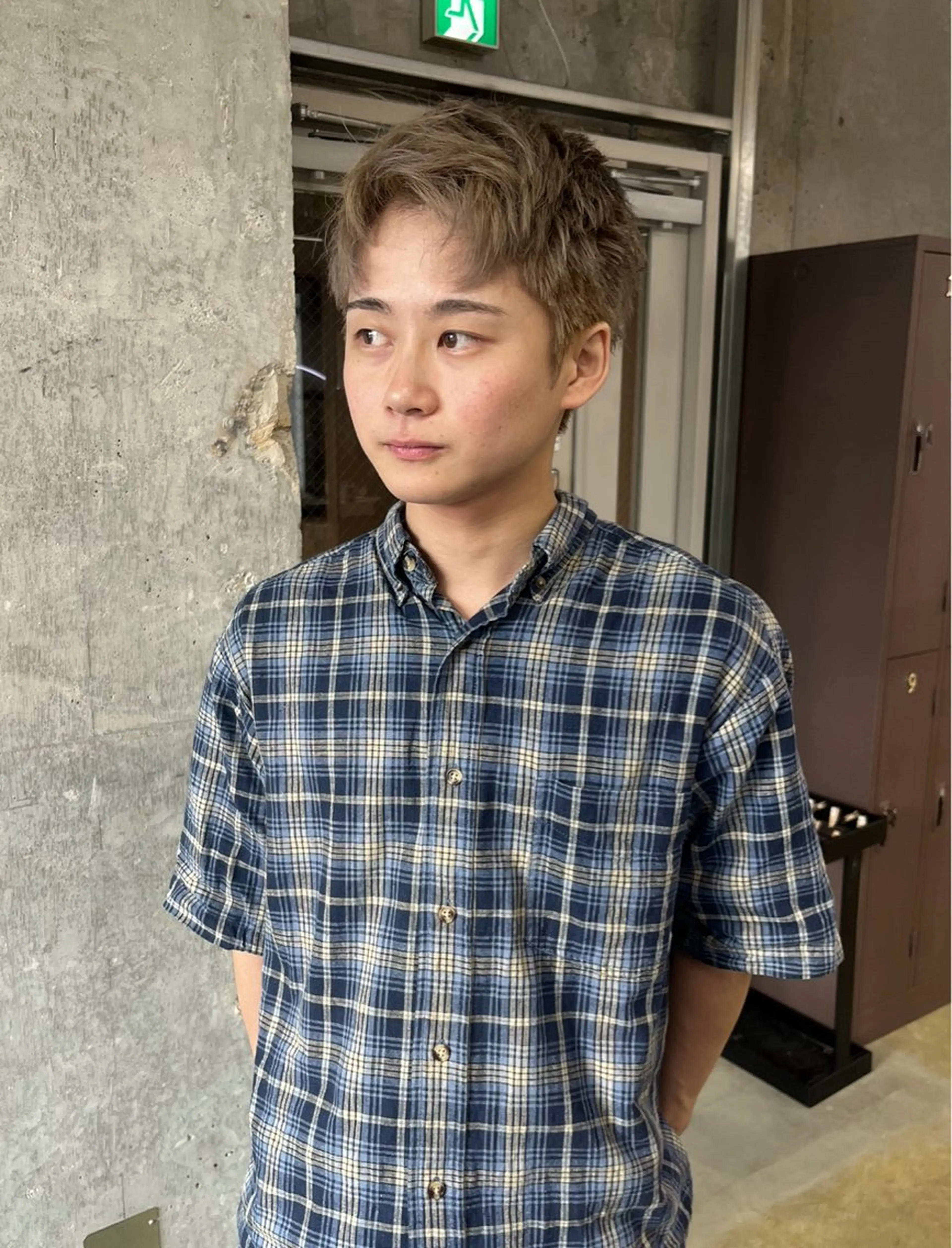 ショート カラー メンズ ナガノリノ /ボブ/ ベージュ/暖色のヘアスタイル