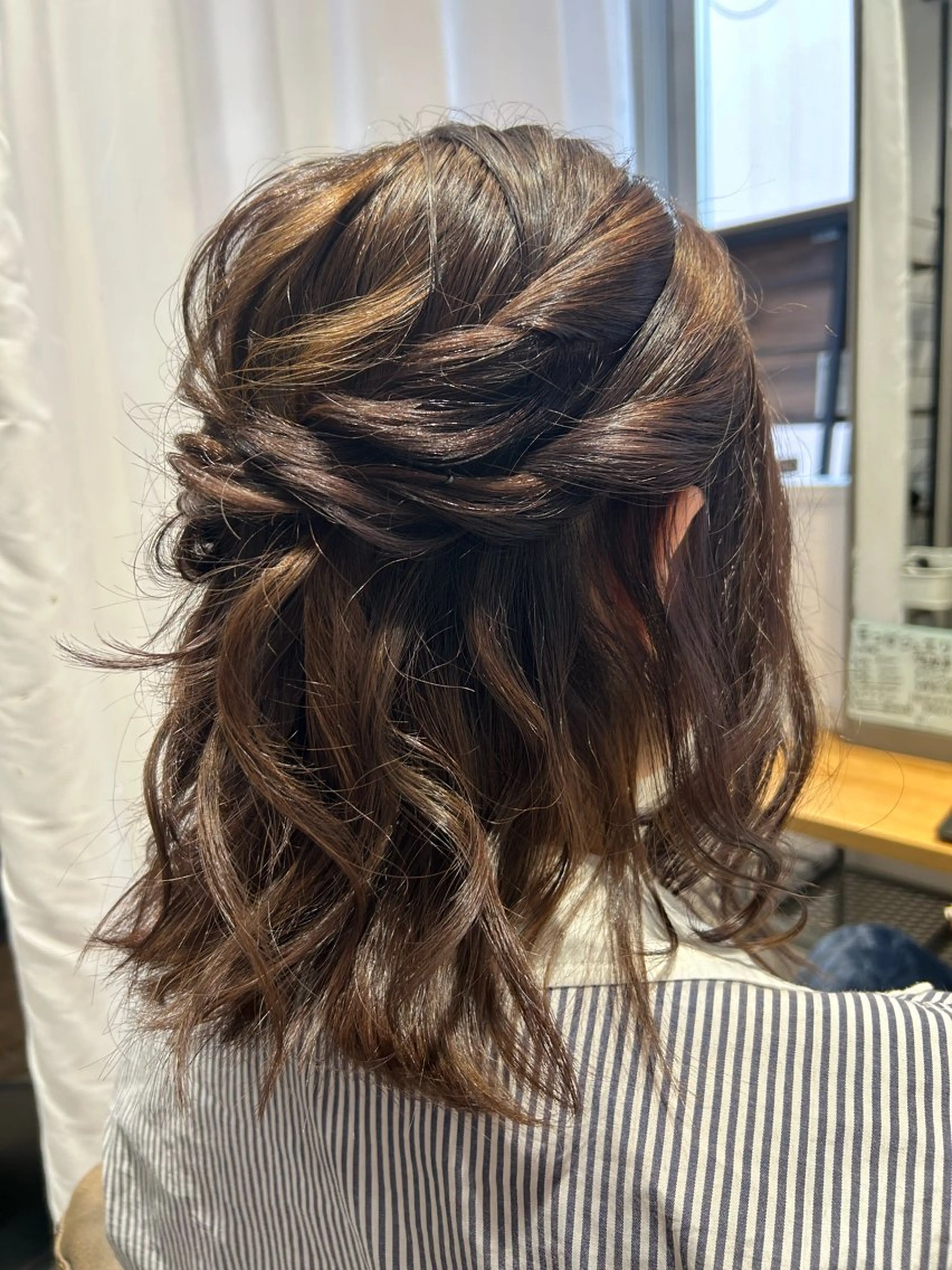 ヘアアレンジ ハーフアップ 若井 春実のヘアスタイル