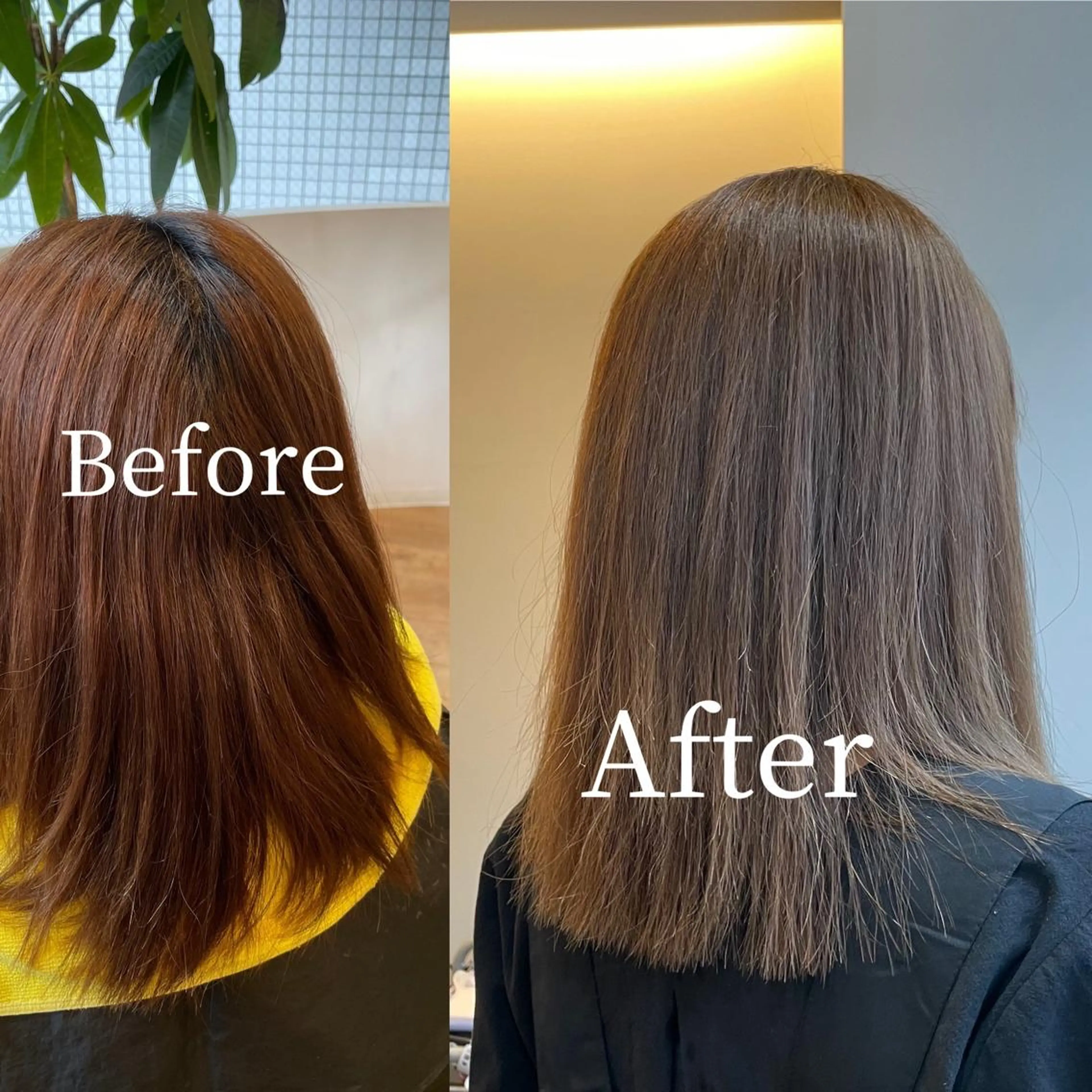 ミディアム カラー CASA 祇園四条のヘアスタイル