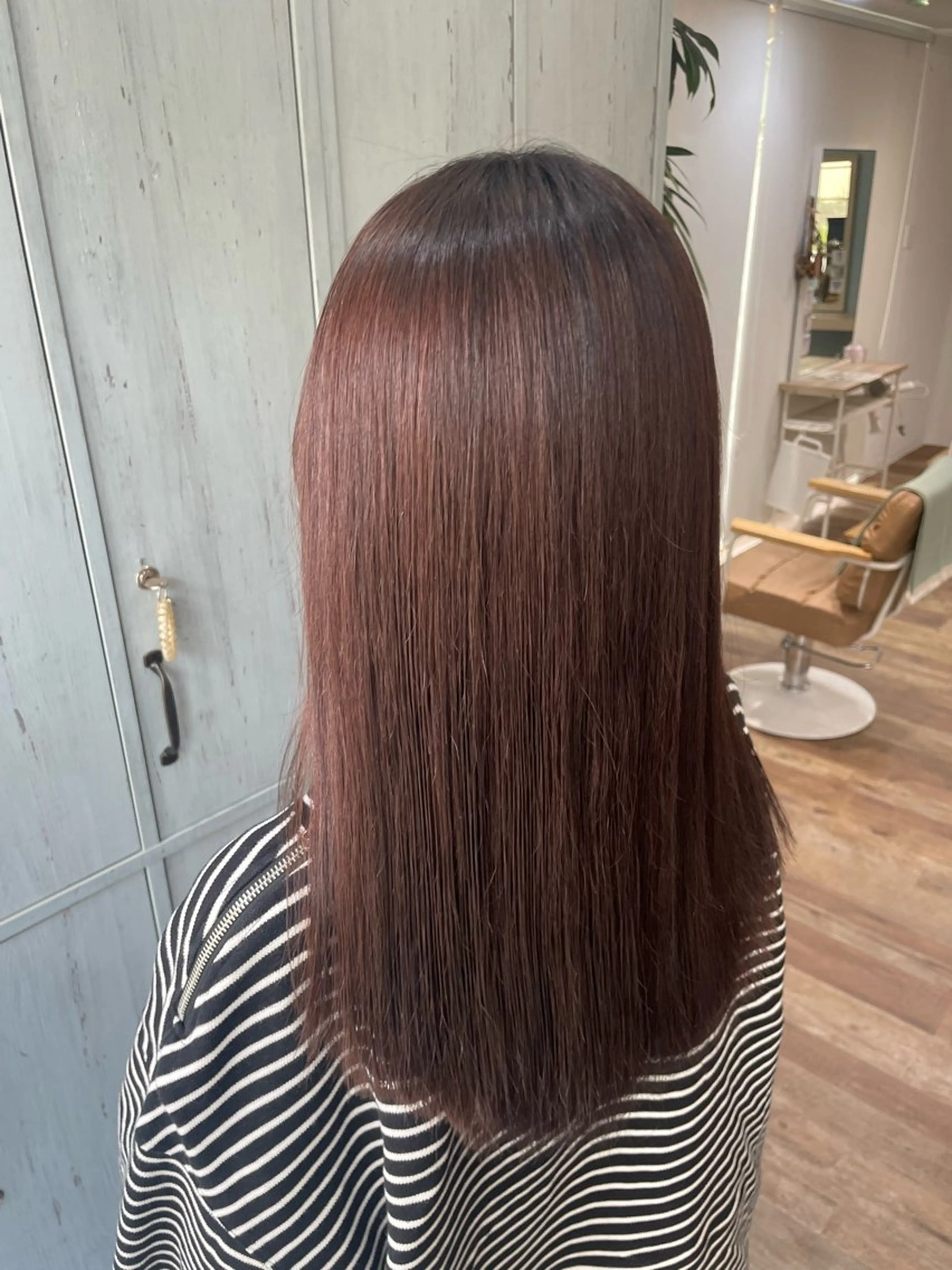 セミロング ピンク・ラベンダー/ レイヤー/NANAのヘアスタイル