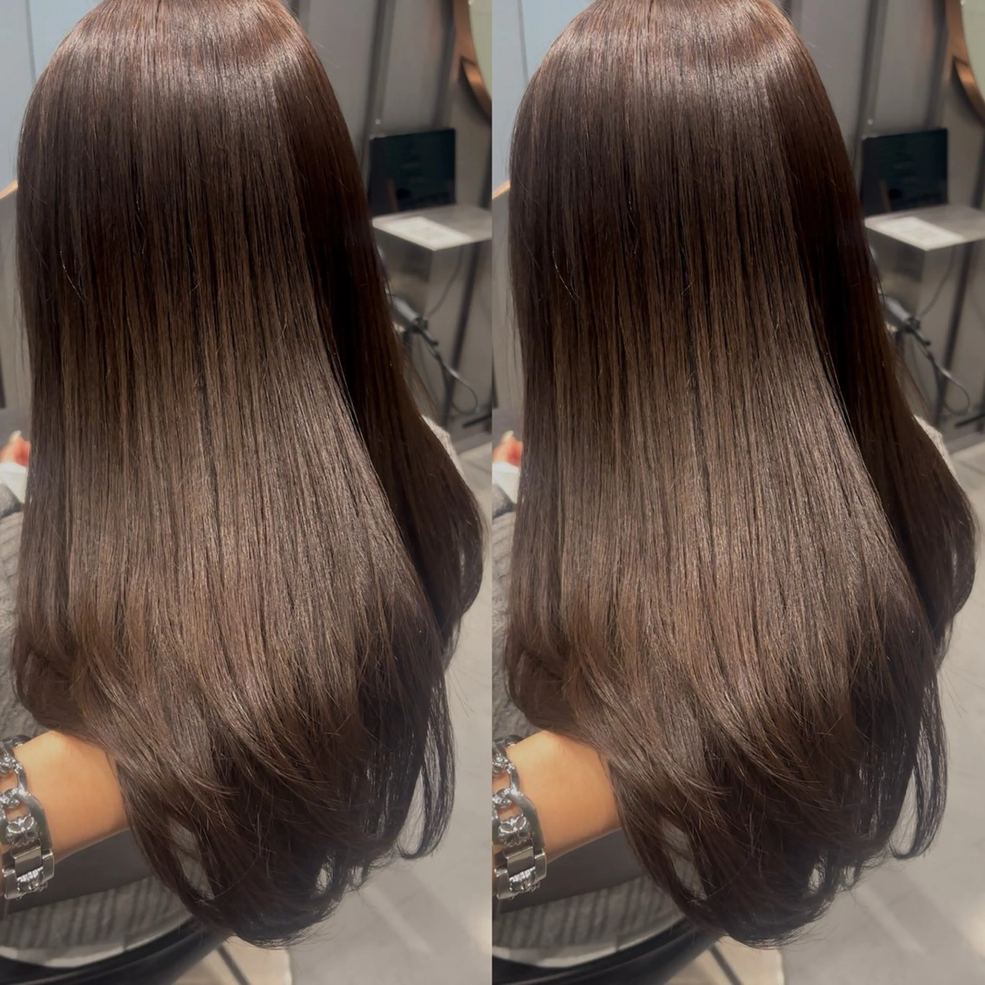 カラー ヘアカラー 🐈‍⬛JUMI /透明感カラー/🩶のヘアスタイル