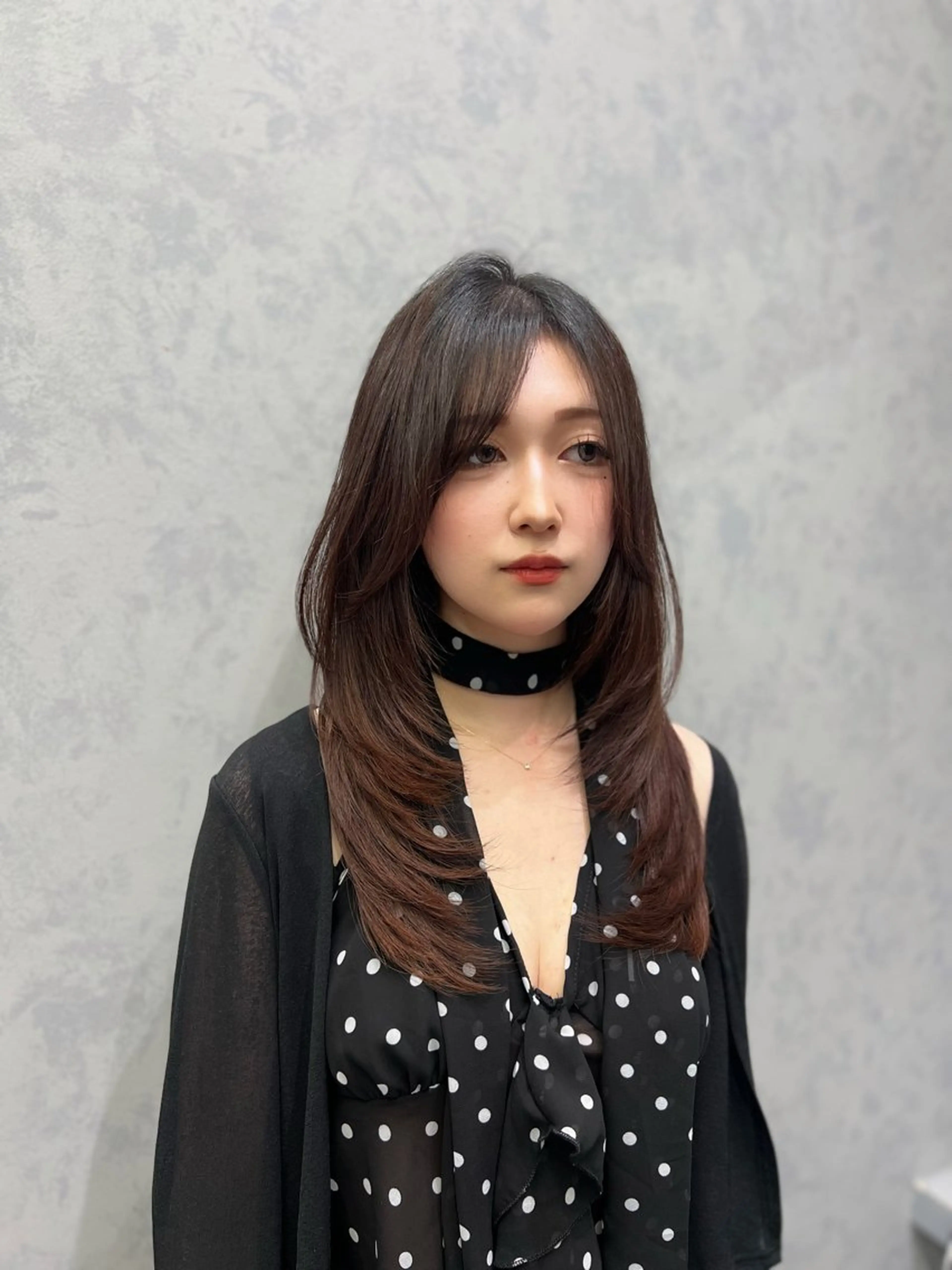 セミロング カット ヘアカラー トリートメント 【elyts】 COCOROのヘアスタイル