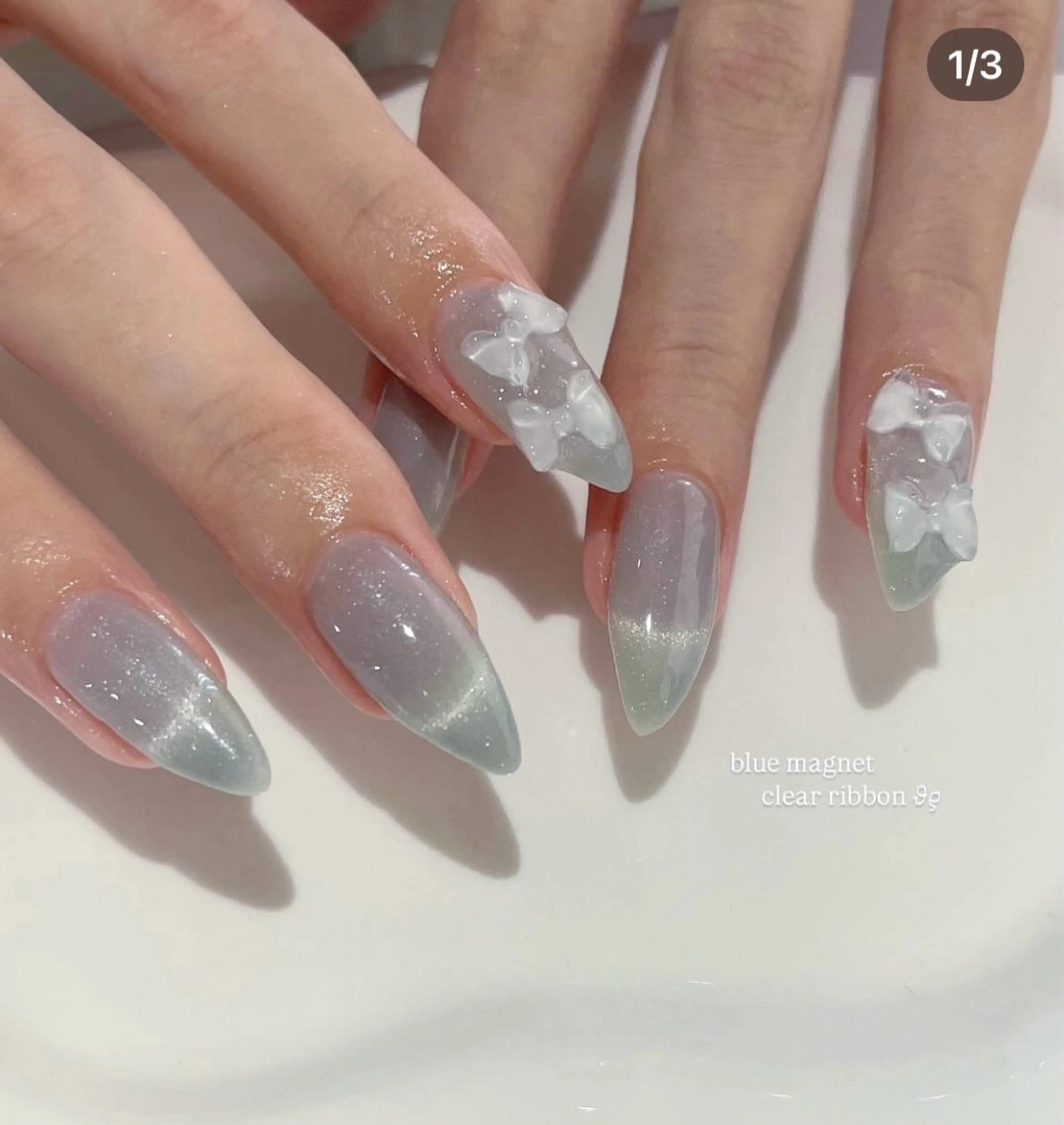 ネイル マグネットネイル ハンドネイル JISOO ANA.CHUOのネイルデザイン