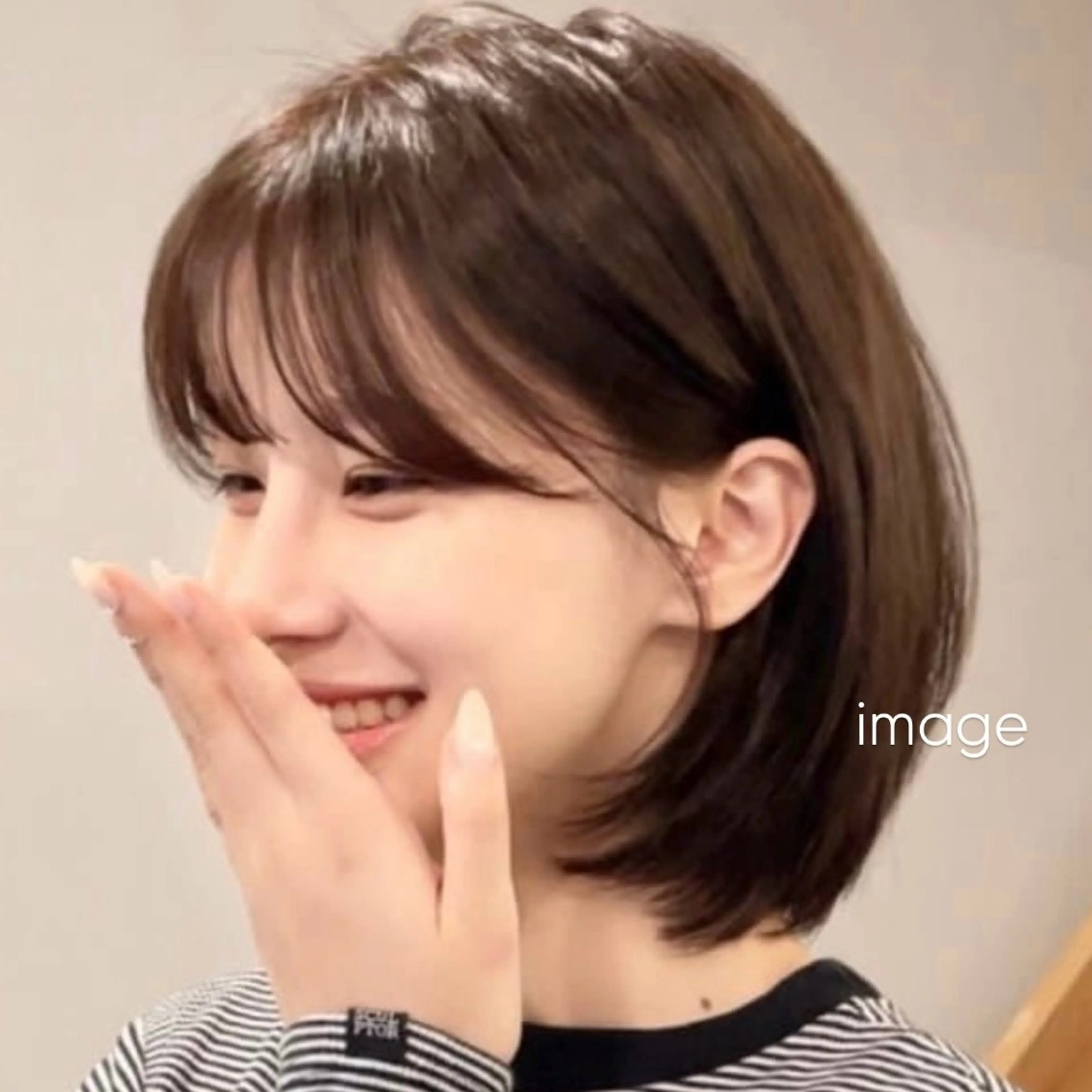 ショート カラー ショートボブ ボブレイヤー ボブ レイヤーカット ショートヘア 顔まわり/レイヤー/ 透明感/まいな🥨のヘアスタイル