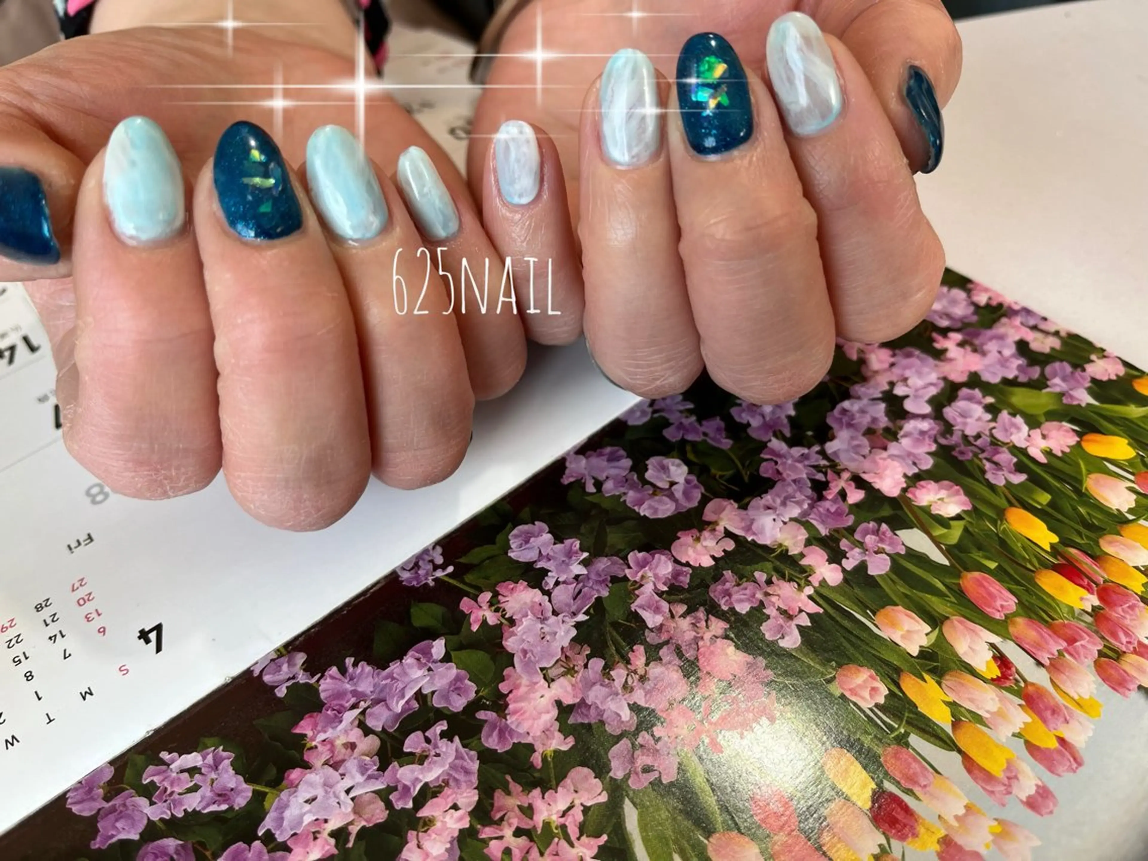 ネイル ハンドネイル 625nail 無料P有/春日白水のネイルデザイン