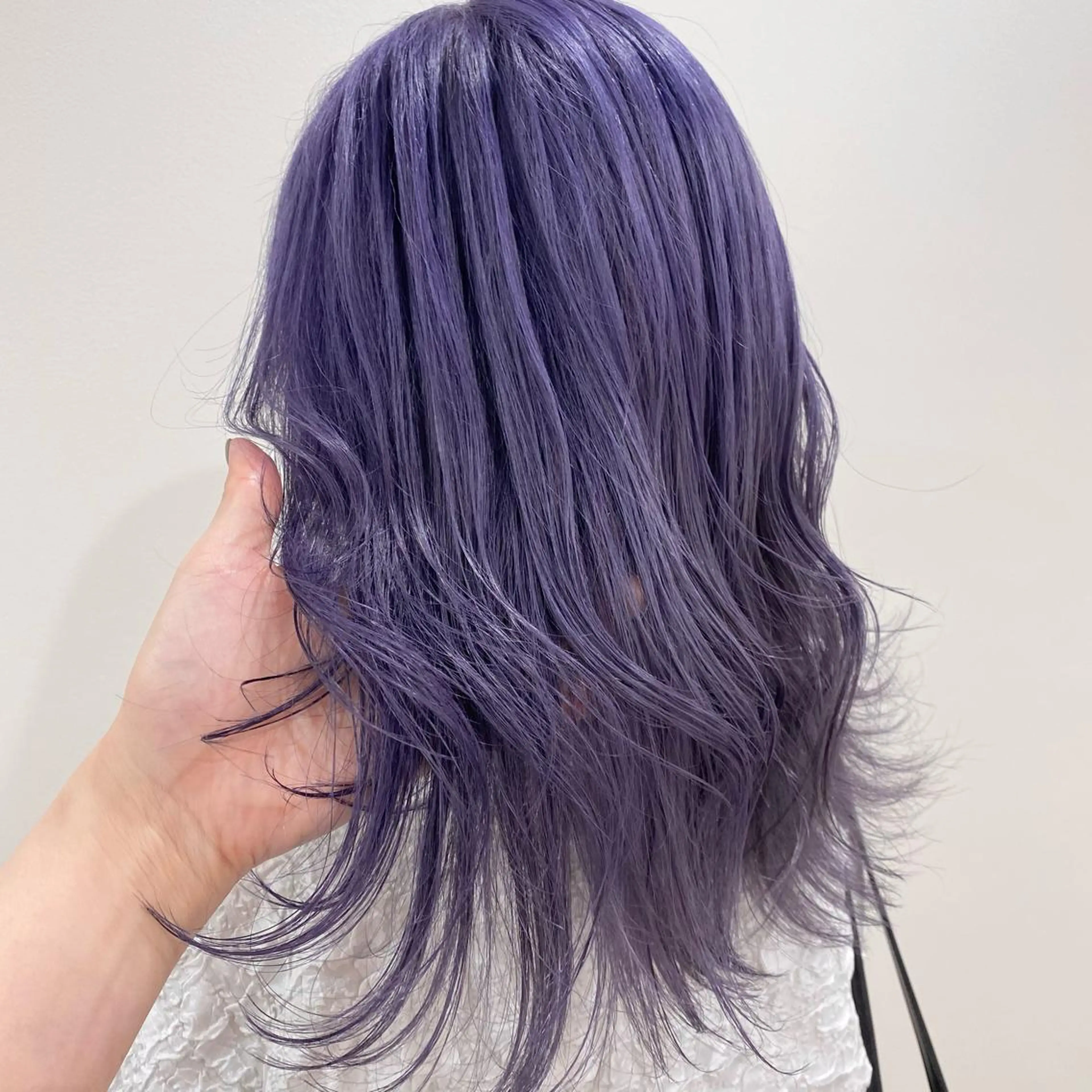 セミロング カラー マンツーマン女性 美容師 奏のヘアスタイル