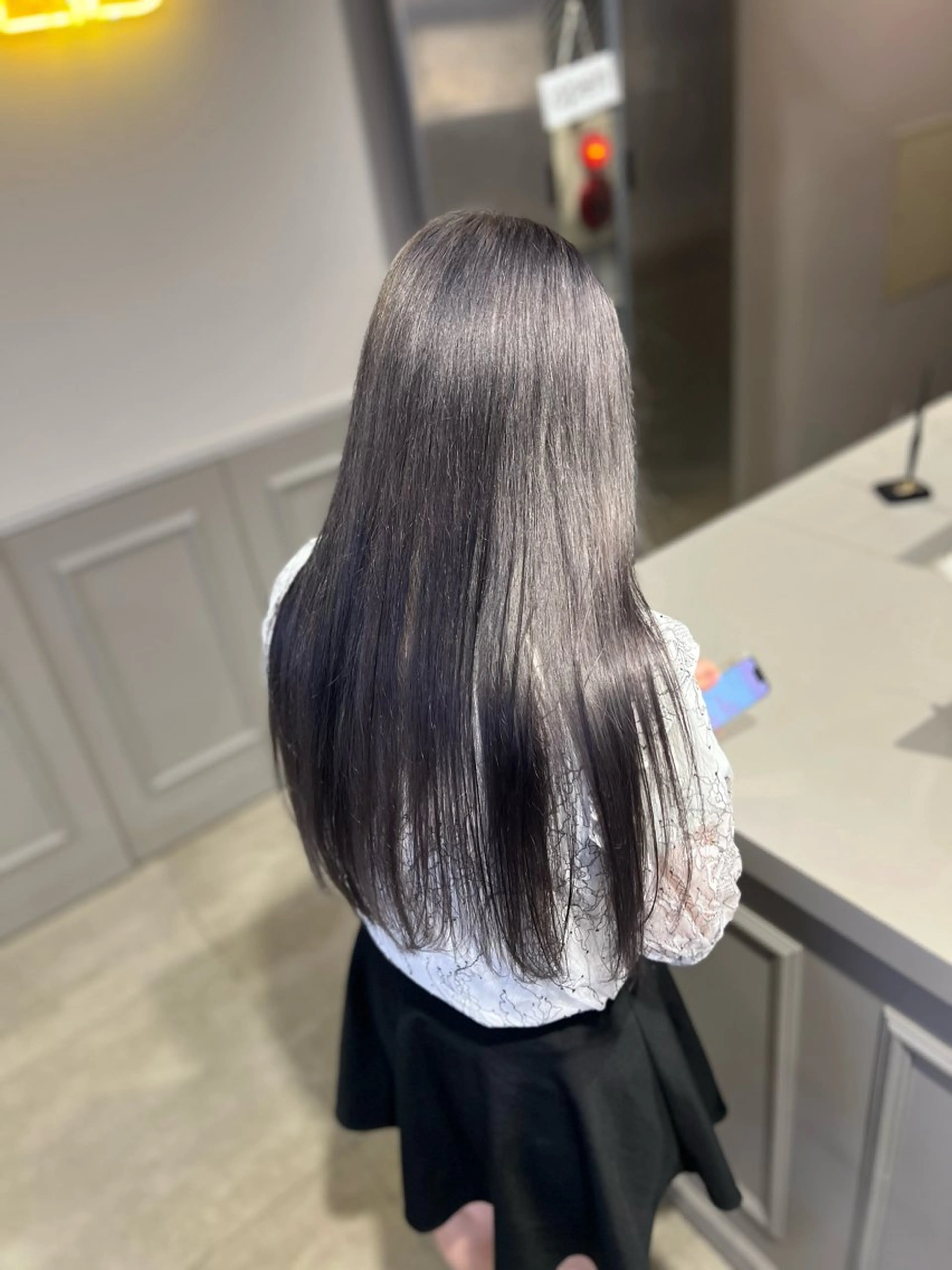 ロング カラー ヘアカラー 韓国レイヤーカット /REIのヘアスタイル