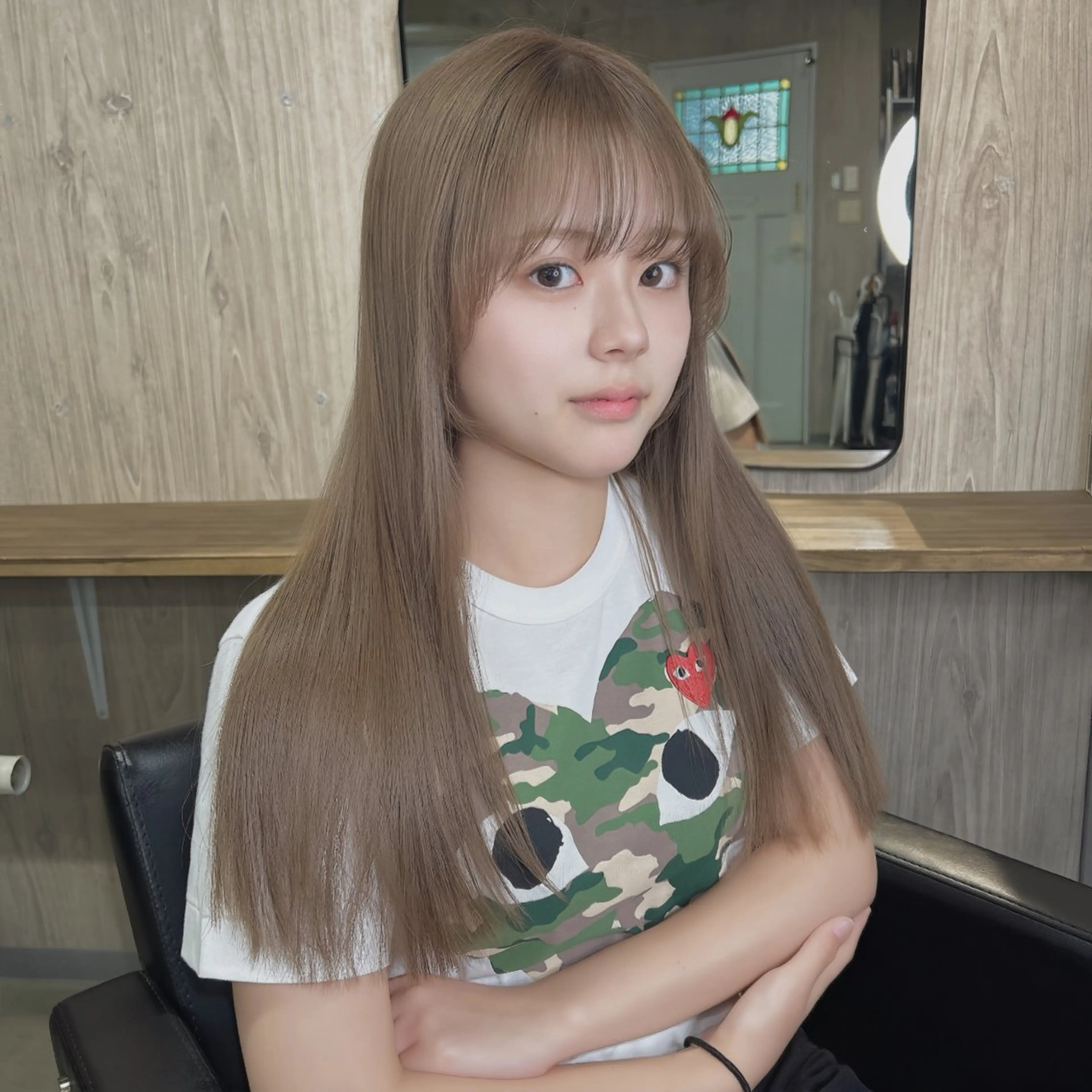 ロング カラー 透明感カラー 韓国風ヘア カット ヘアカラー トリートメント 福岡美容師 SOUTAのヘアスタイル