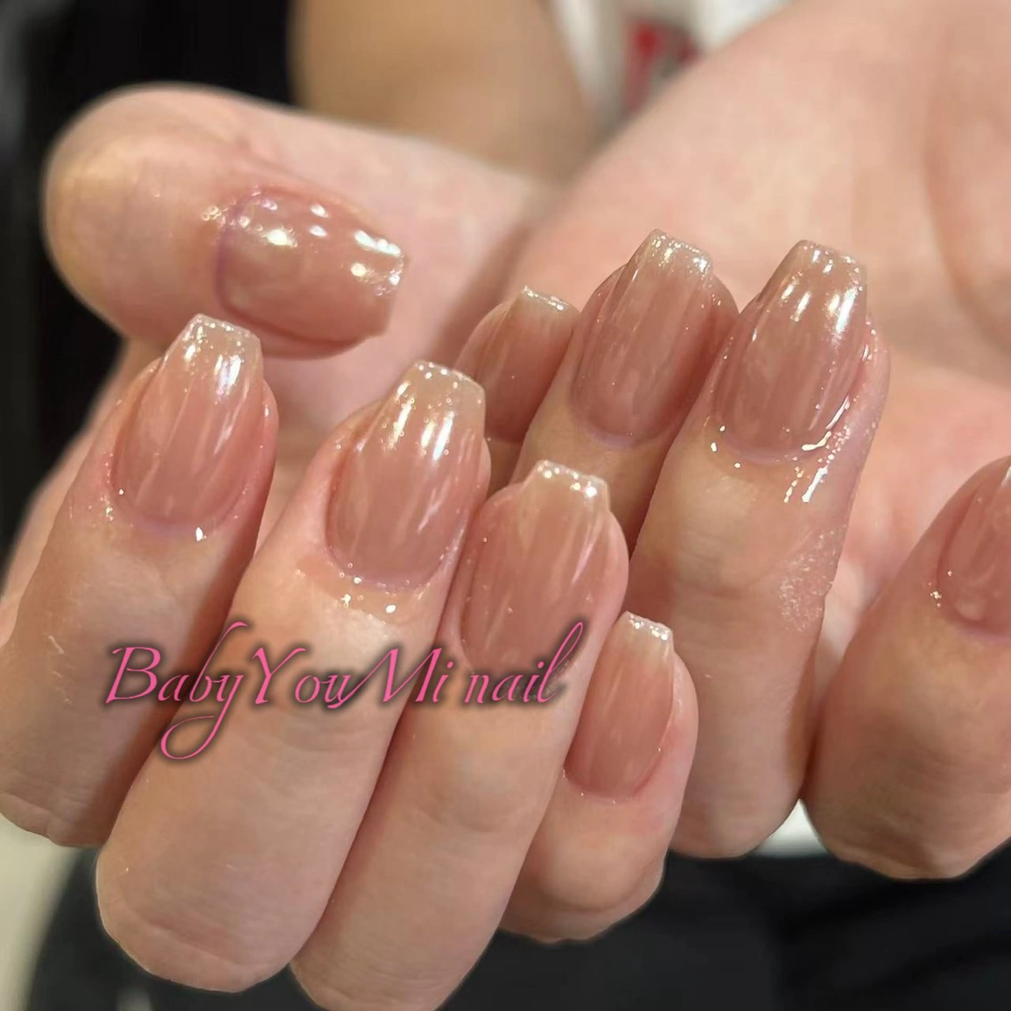 ネイル オーロラネイル フラワーネイル フットネイル フレンチネイル ジェルネイル ハンドネイル BabyYouMi ねねのネイルデザイン