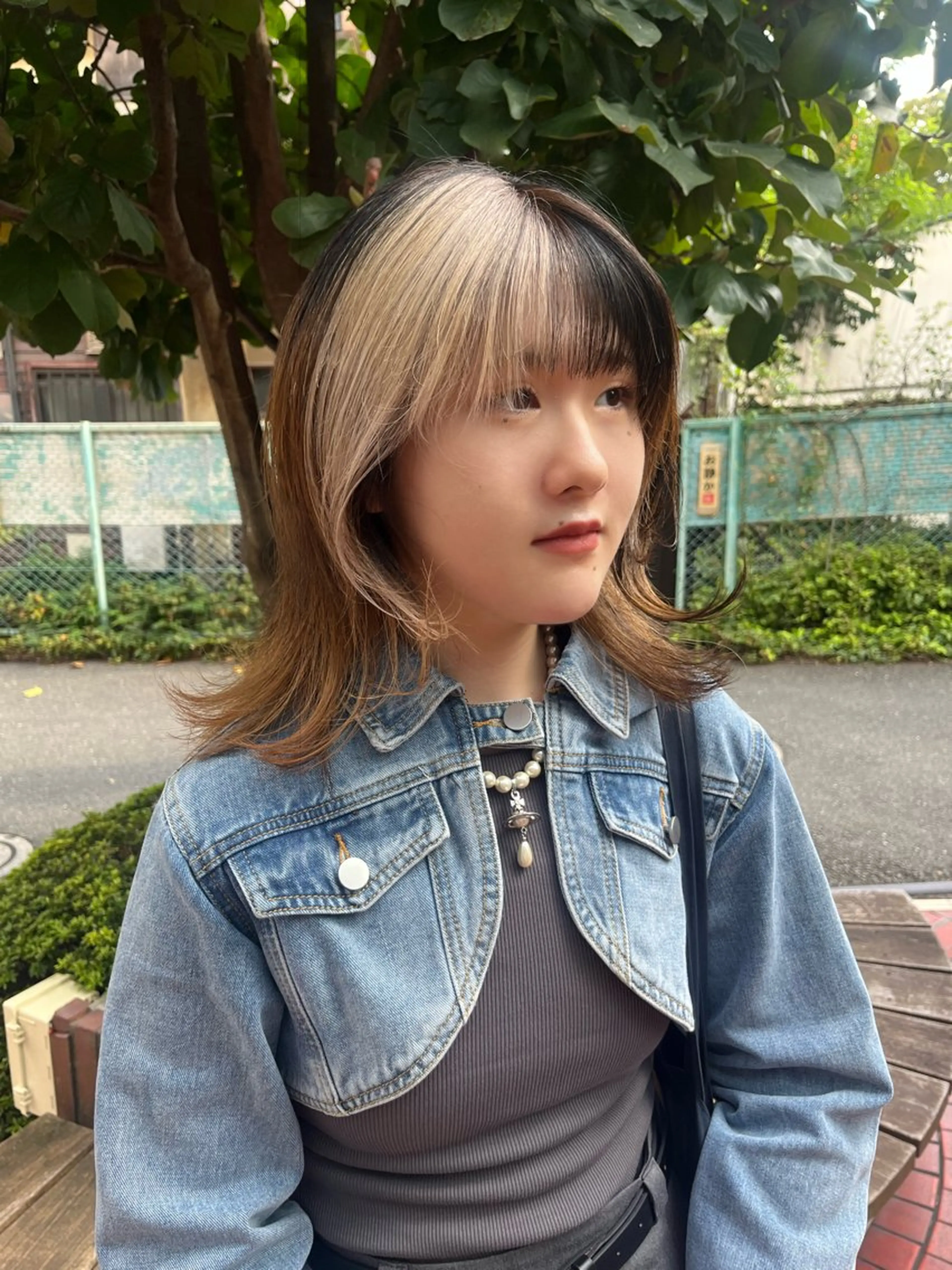 セミロング カラー ヘアアレンジ @kyoniyy KYONIのヘアスタイル