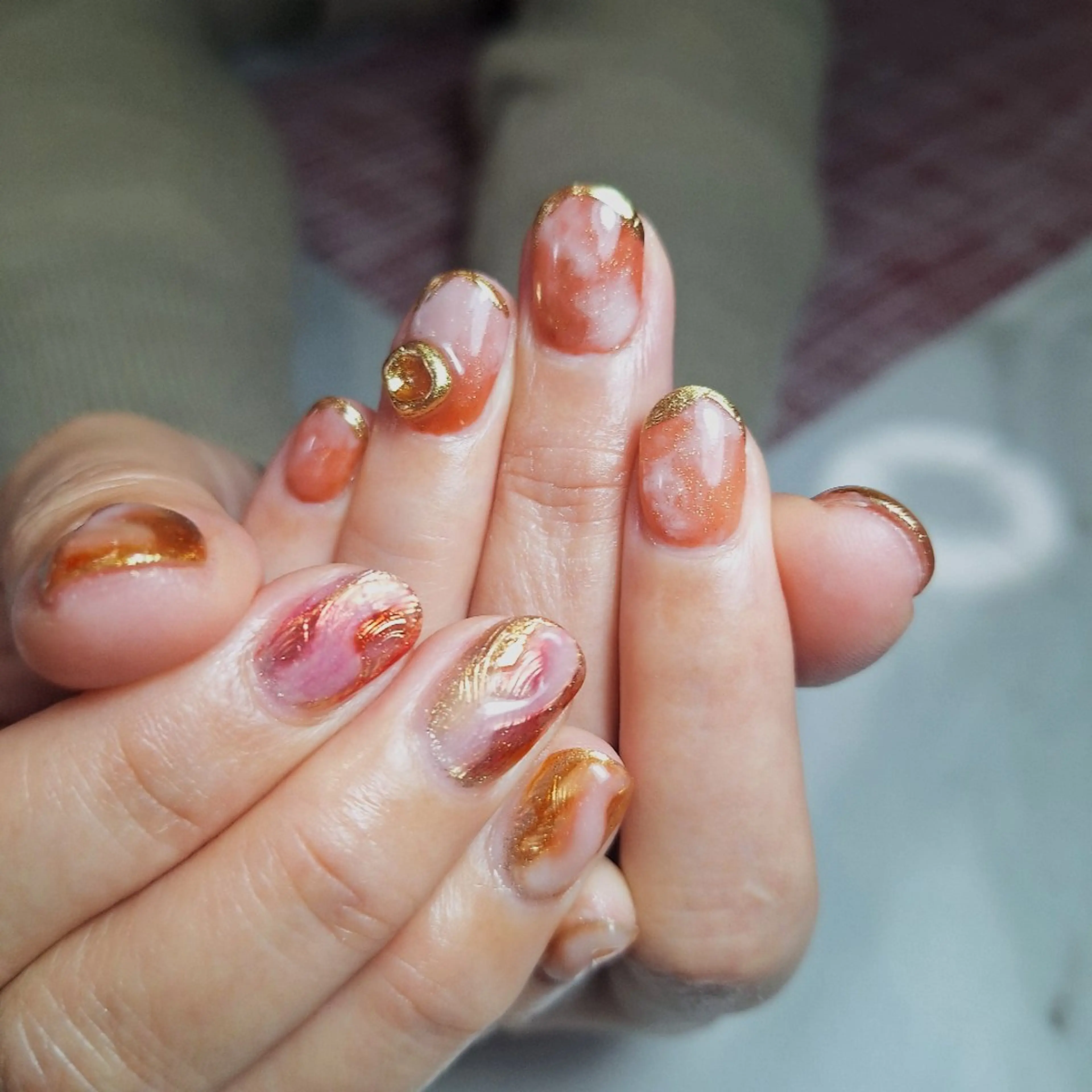 ネイル 持ち込み ネイリスト 奥原のネイルデザイン