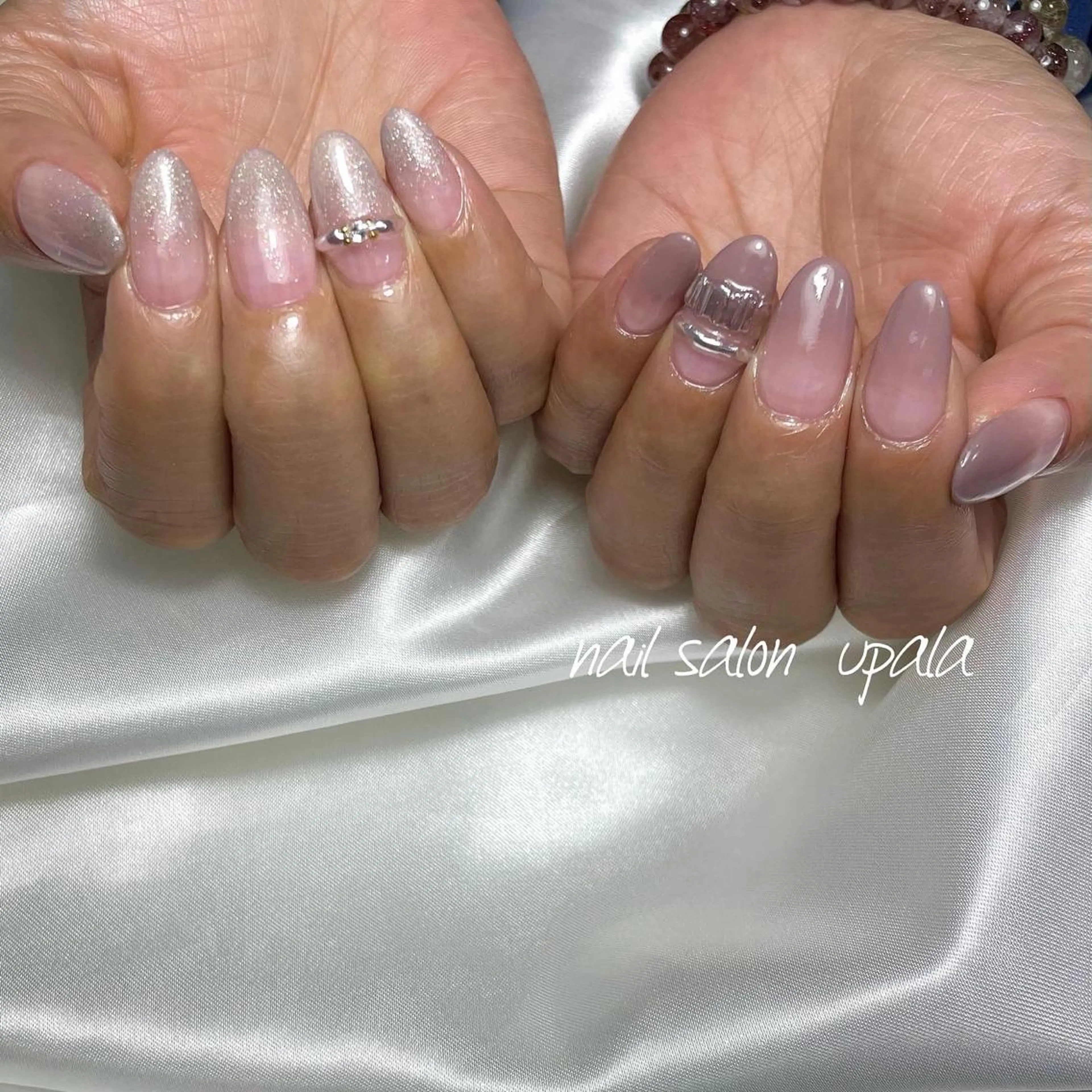 ネイル ニュアンスネイル 春ネイル ハンドネイル upala Mayukoのネイルデザイン