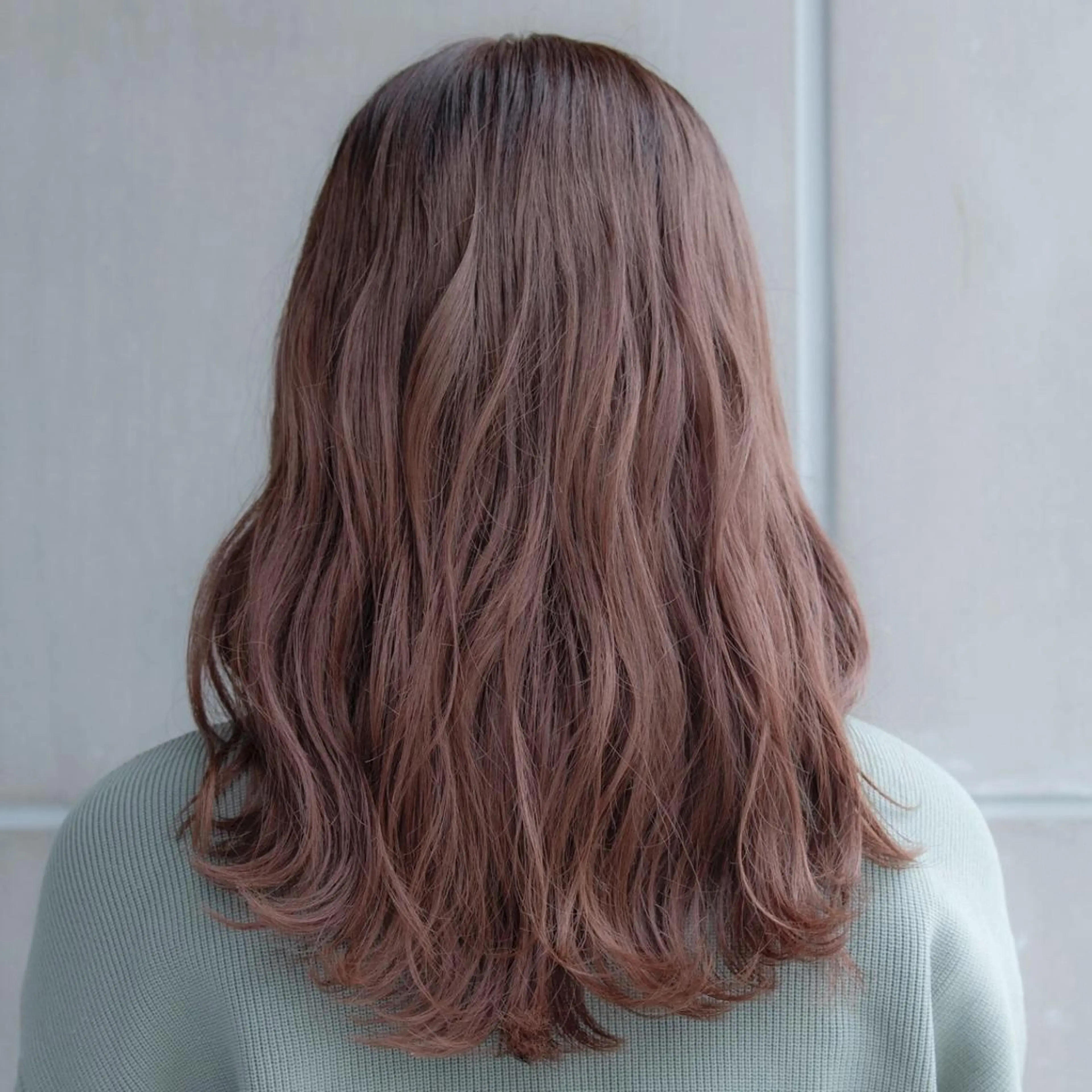 セミロング カラー ブラウンカラー たなか ちあきのヘアスタイル