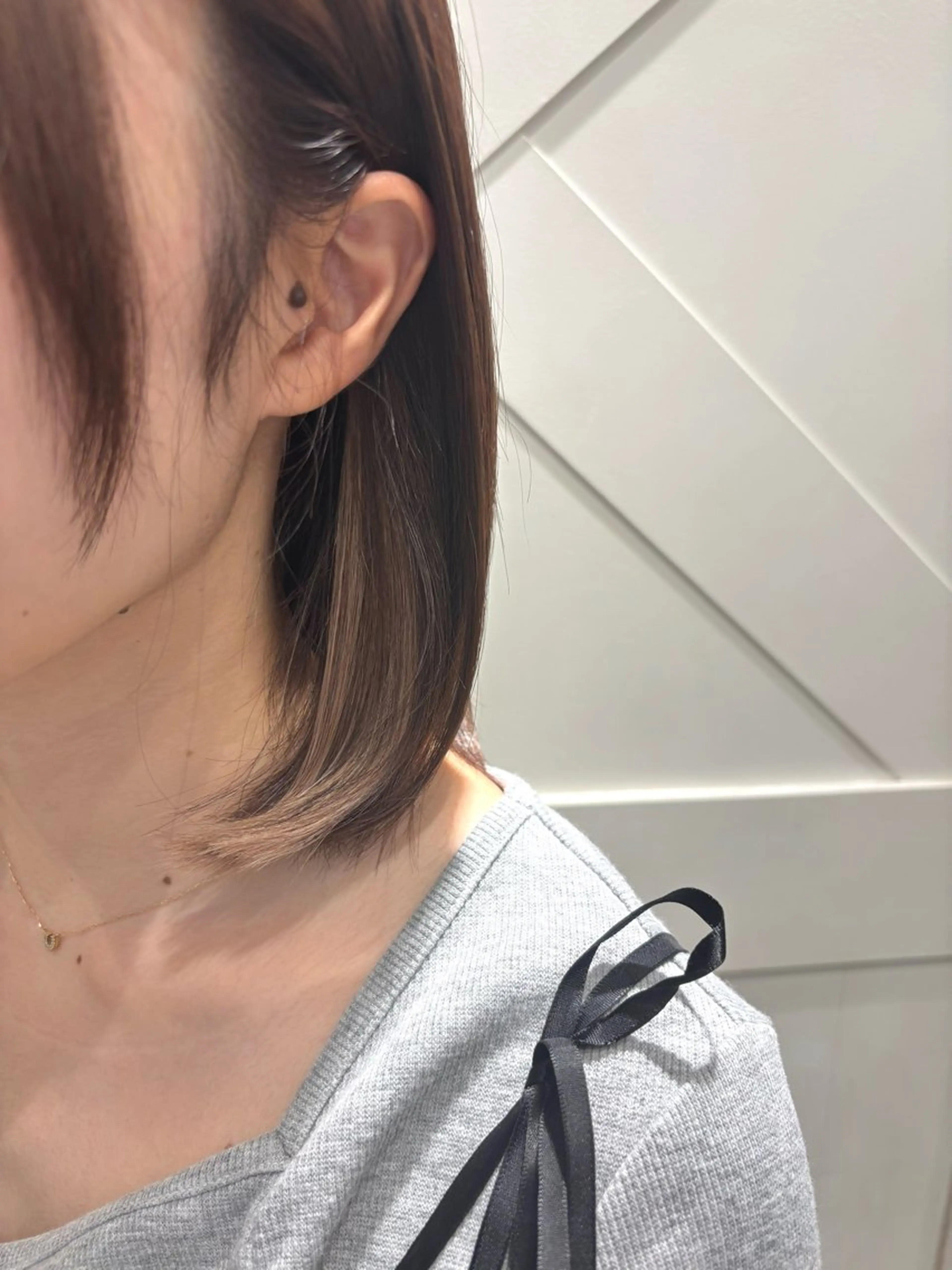 ミディアム 横浜/エクステ/ベー ジュ/おとはのヘアスタイル