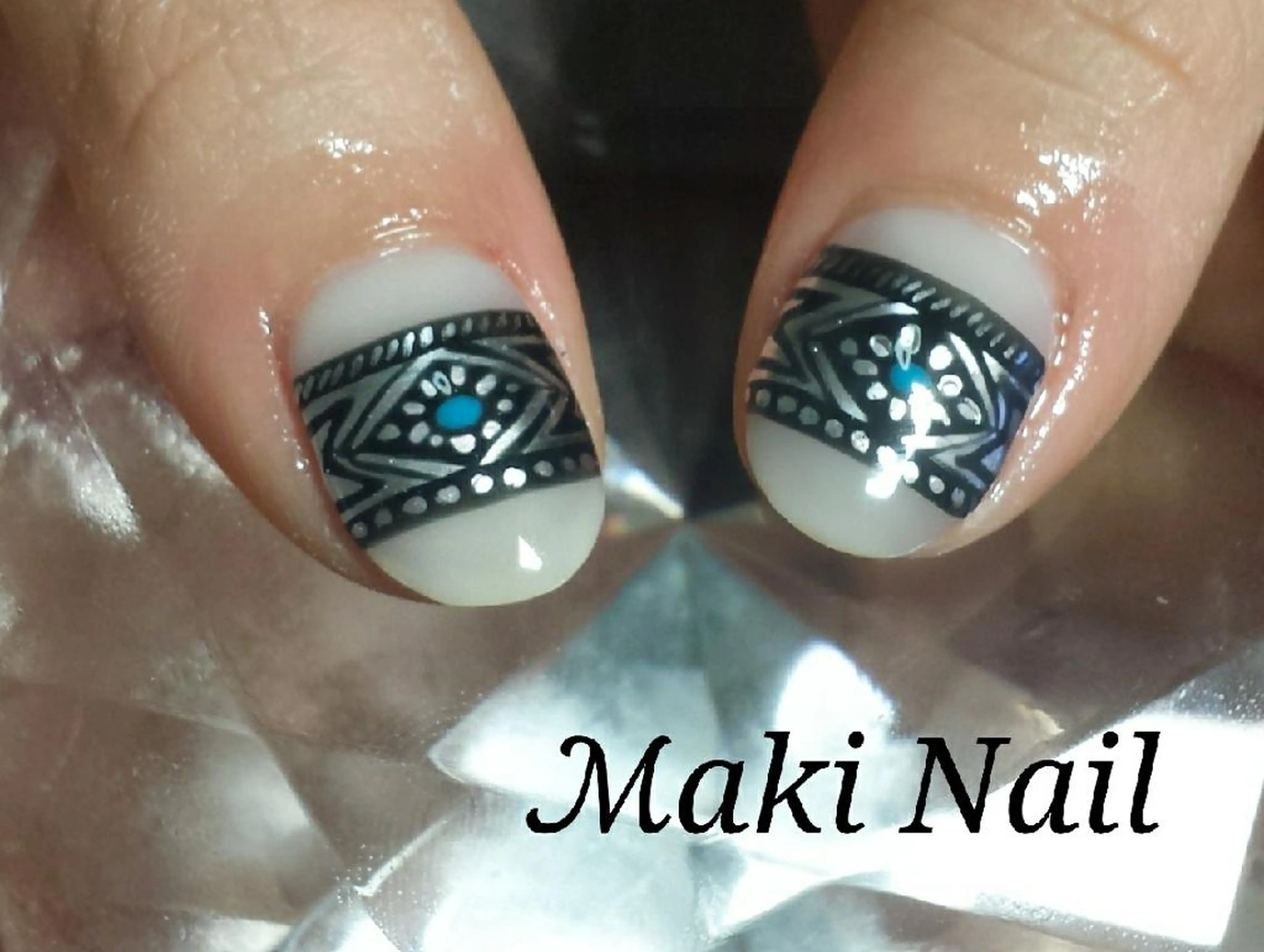 ネイル ショート アートネイル ジェルネイル   MAKI NAILのネイルデザイン