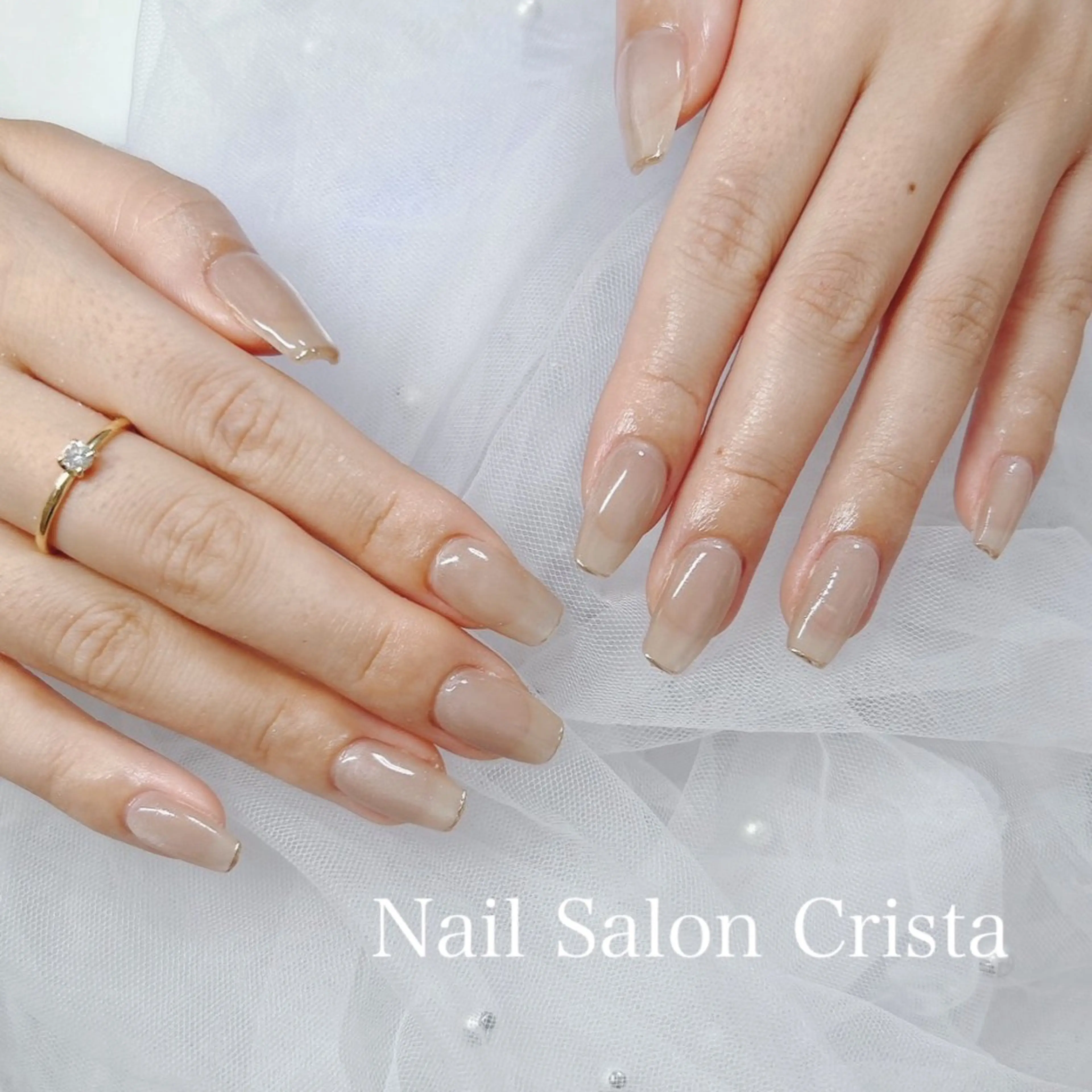 ネイル フットネイル ジェルネイル マグネットネイル オフィスネイル ワンカラーネイル NAILSALON CRISTA所属・🤍CRISTA yui🤍のネイルデザイン