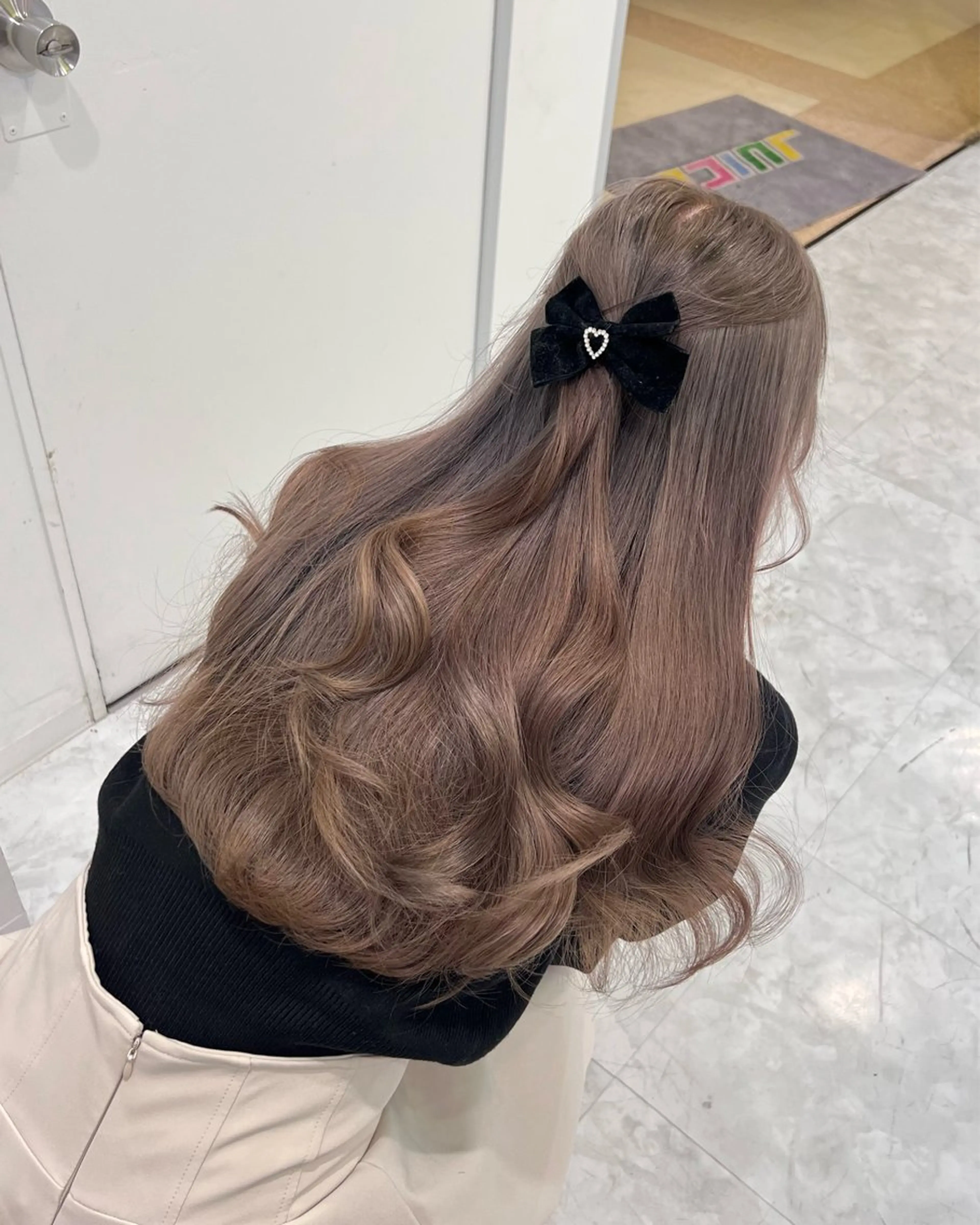 ロング カラー ヘアカラー トリートメント ヘッドスパ ヘアセット 表参道♡暗髪^ྀི 艶カラー♡アユミのヘアスタイル