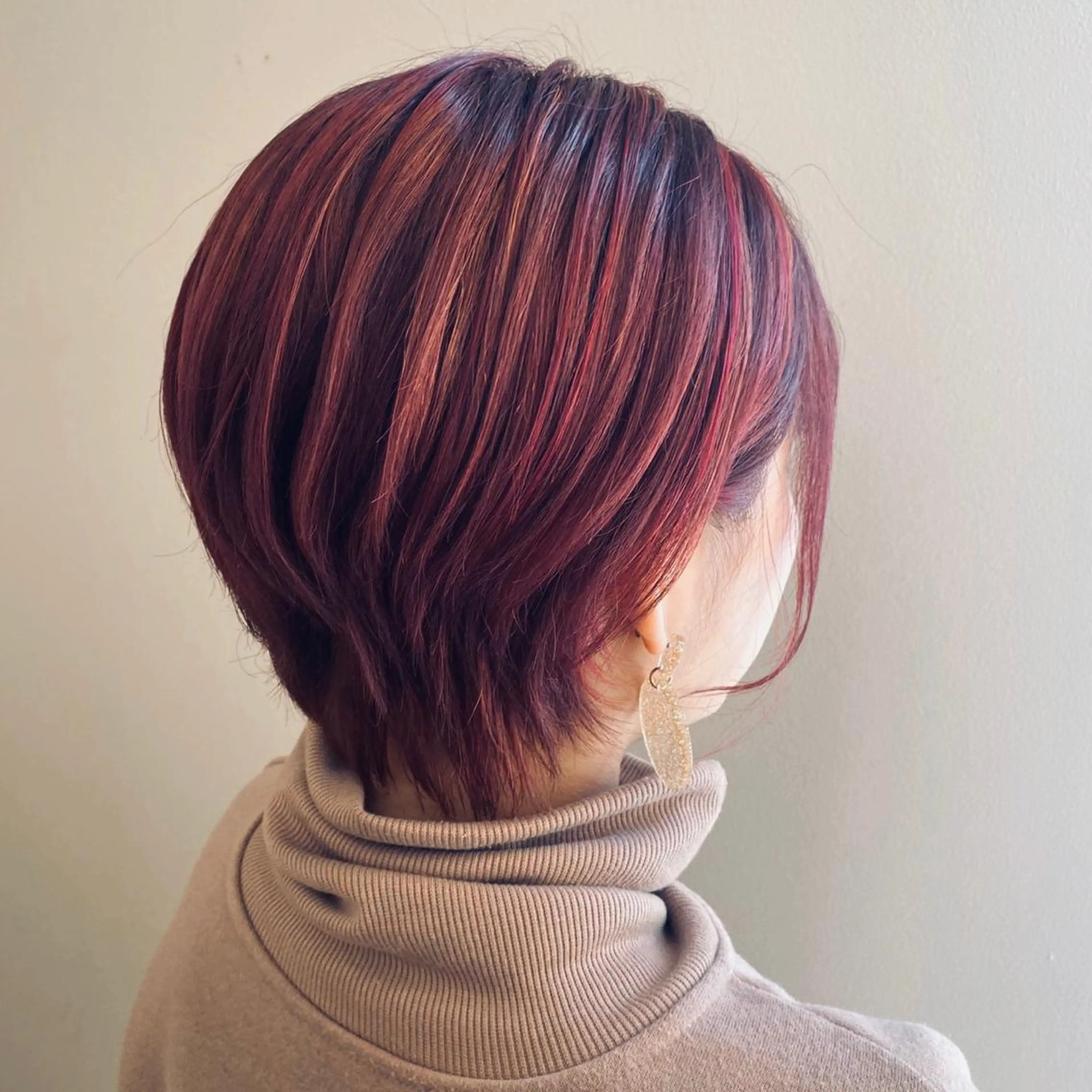 ショート カラー 暖色専門美容師🎀 お客様満足度◎のヘアスタイル