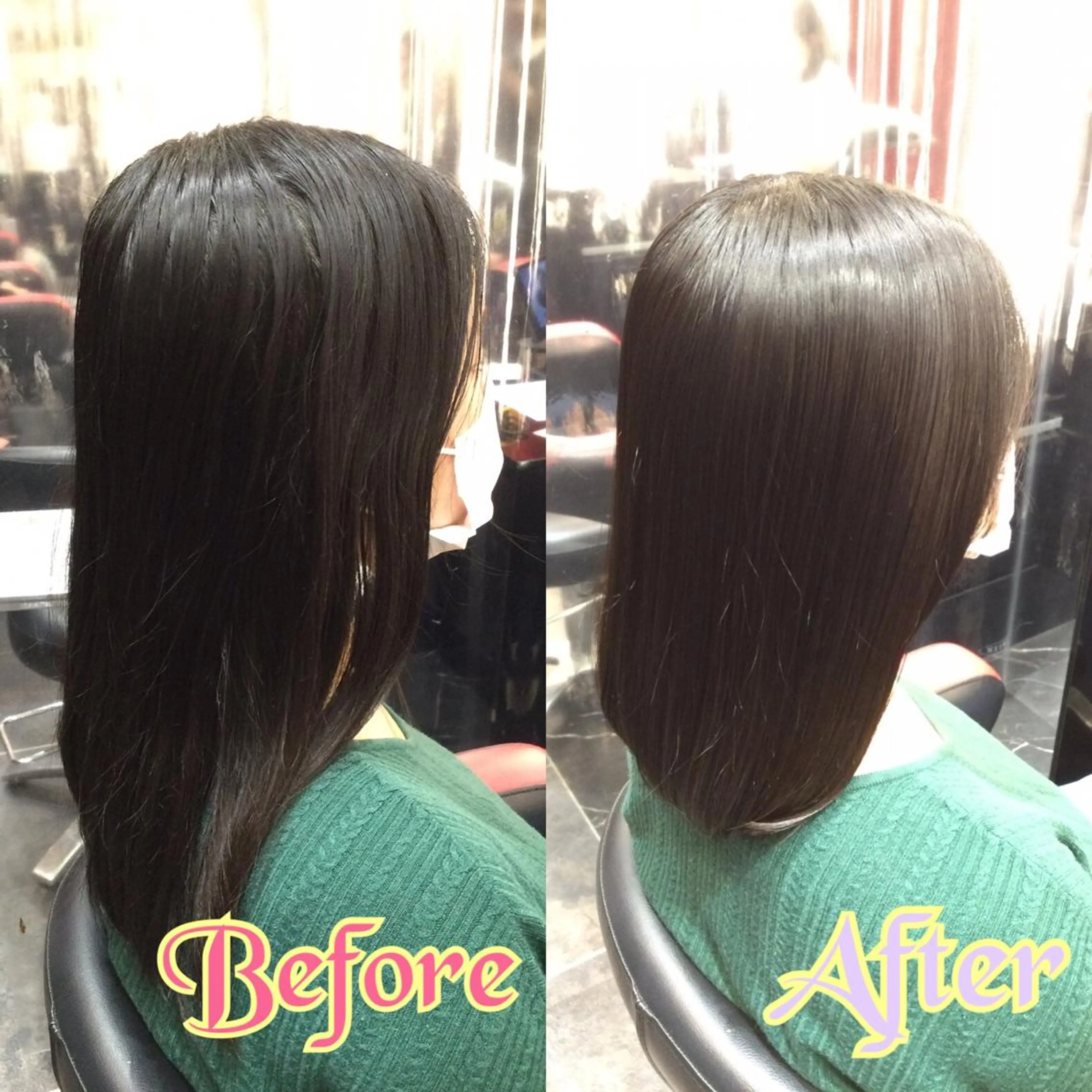 ミディアム カラー Annon プライベートサロンのヘアスタイル